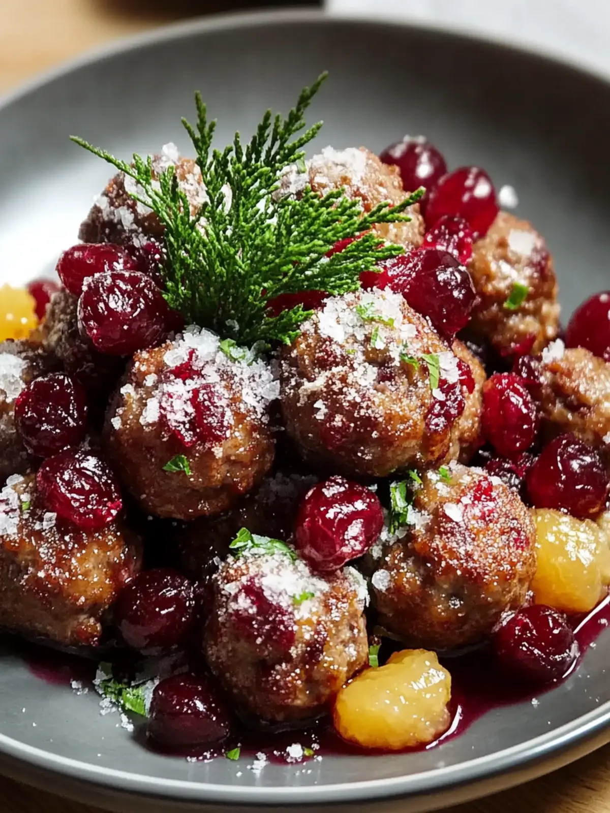 Christmas Cranberry Meatballs: Sweet & Savory Holiday Delight 2 Christmas Cranberry Meatballs