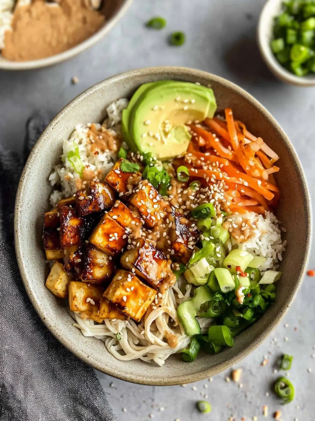 Satisfy Cravings with Pan Fried Tofu Noodle Bowls Delight 2 Pan Fried Tofu Noodle Bowls