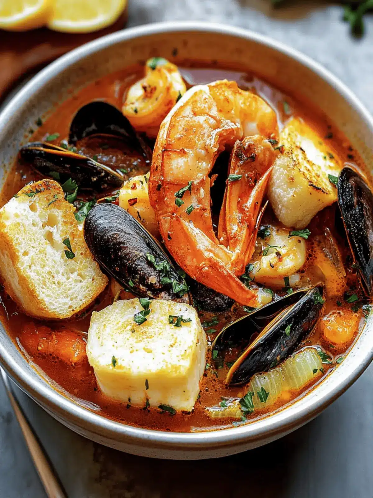 Savory Bouillabaisse: Dive into Flavorful Seafood Stew 2 Bouillabaisse (Seafood Stew)