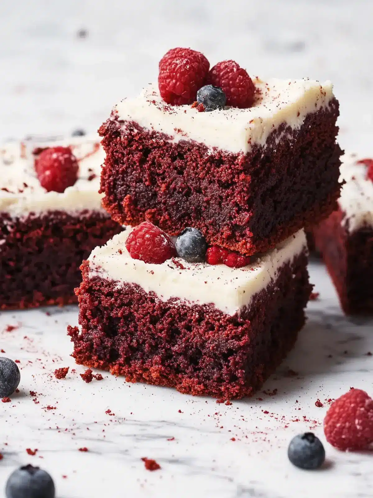 Decadent Red Velvet Brownies with Cream Cheese Frosting 2 Red Velvet Brownies