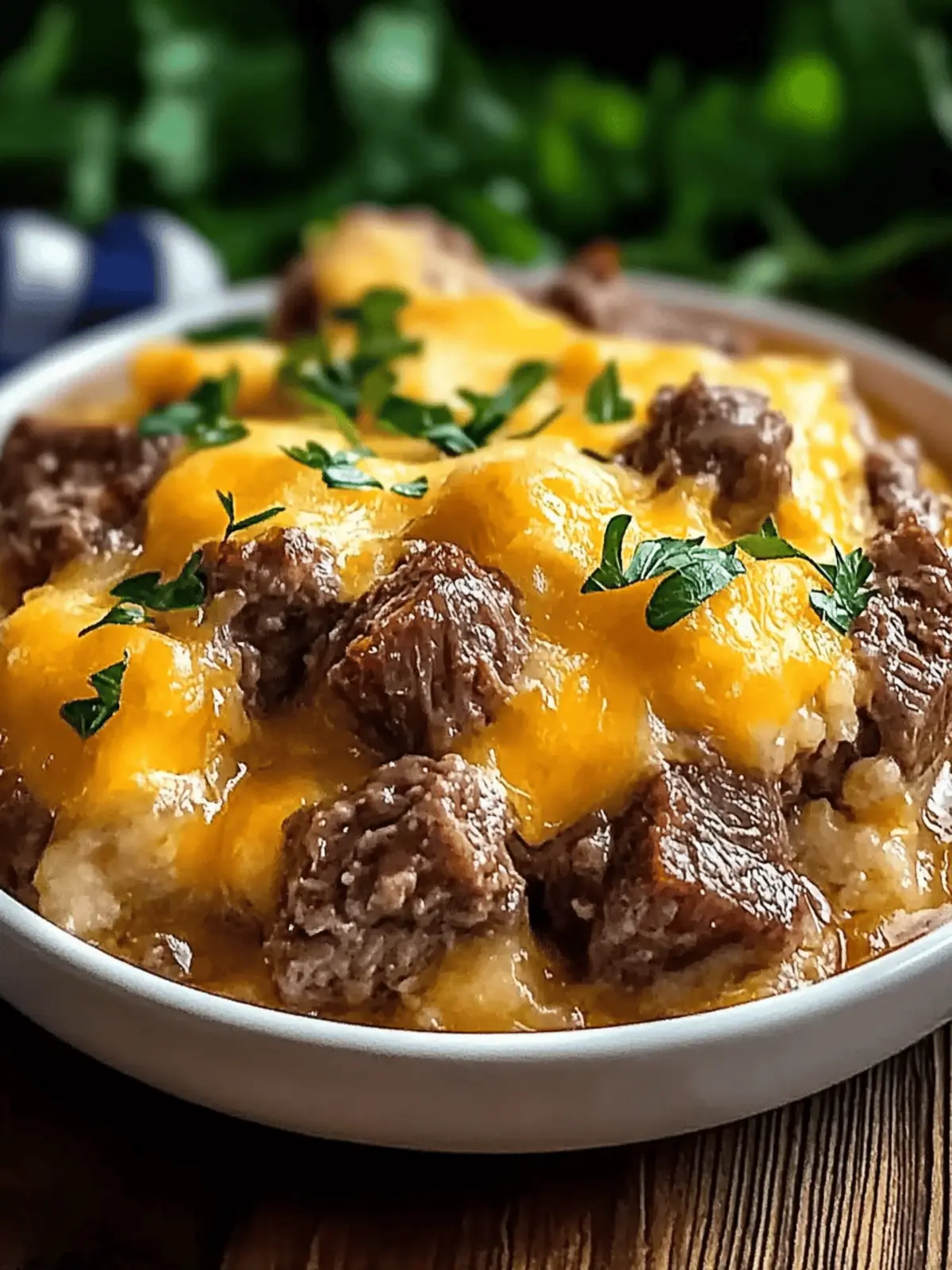 Hearty Slow Cooker Steak and Cheddar Casserole Bliss 2 Slow Cooker Steak and Cheddar Casserole