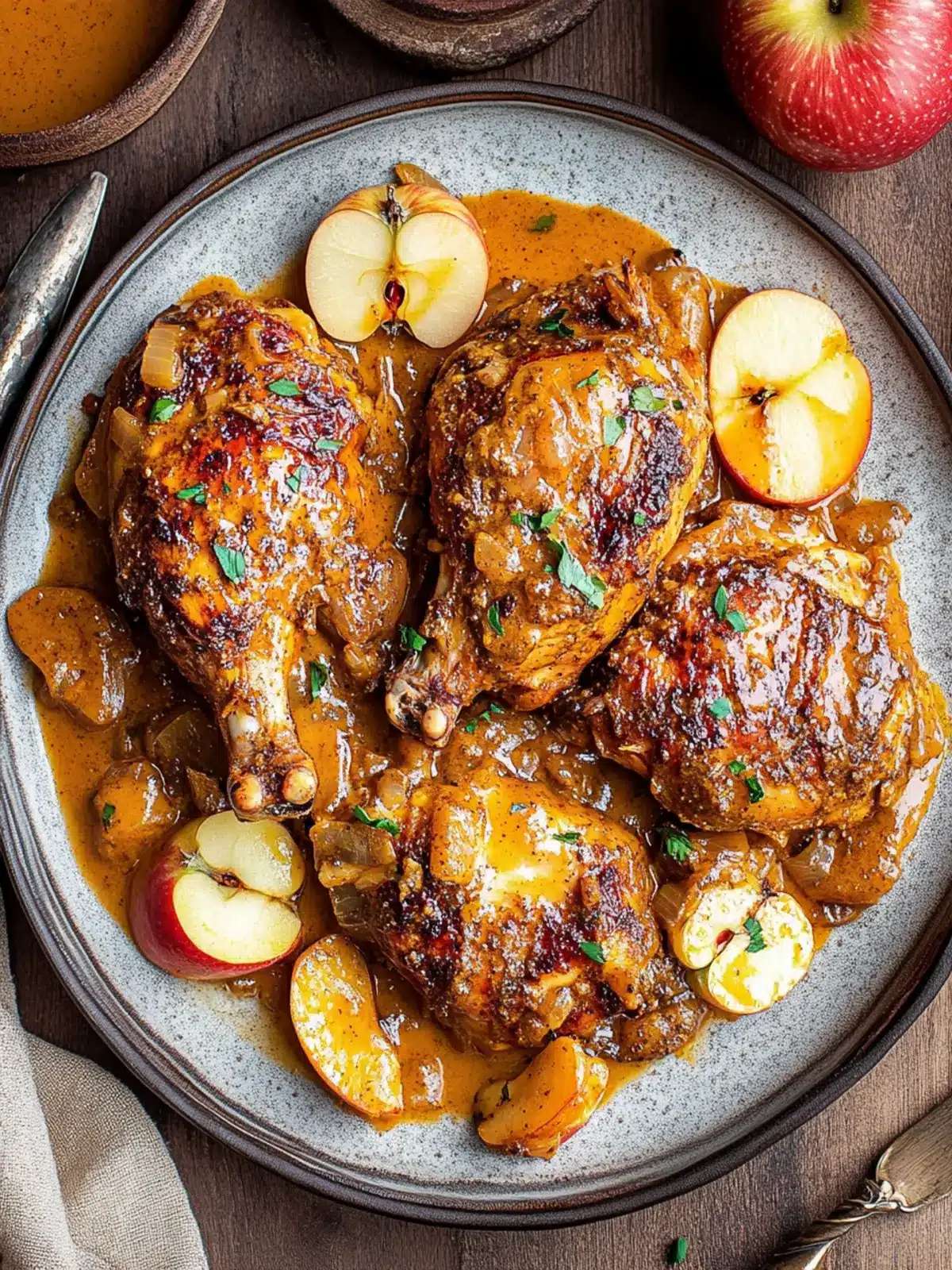 Curry Spiced Roasted Chicken with Apple Miso Sauce Delight 4 Curry Spiced Roasted Chicken with Apple Miso Sauce