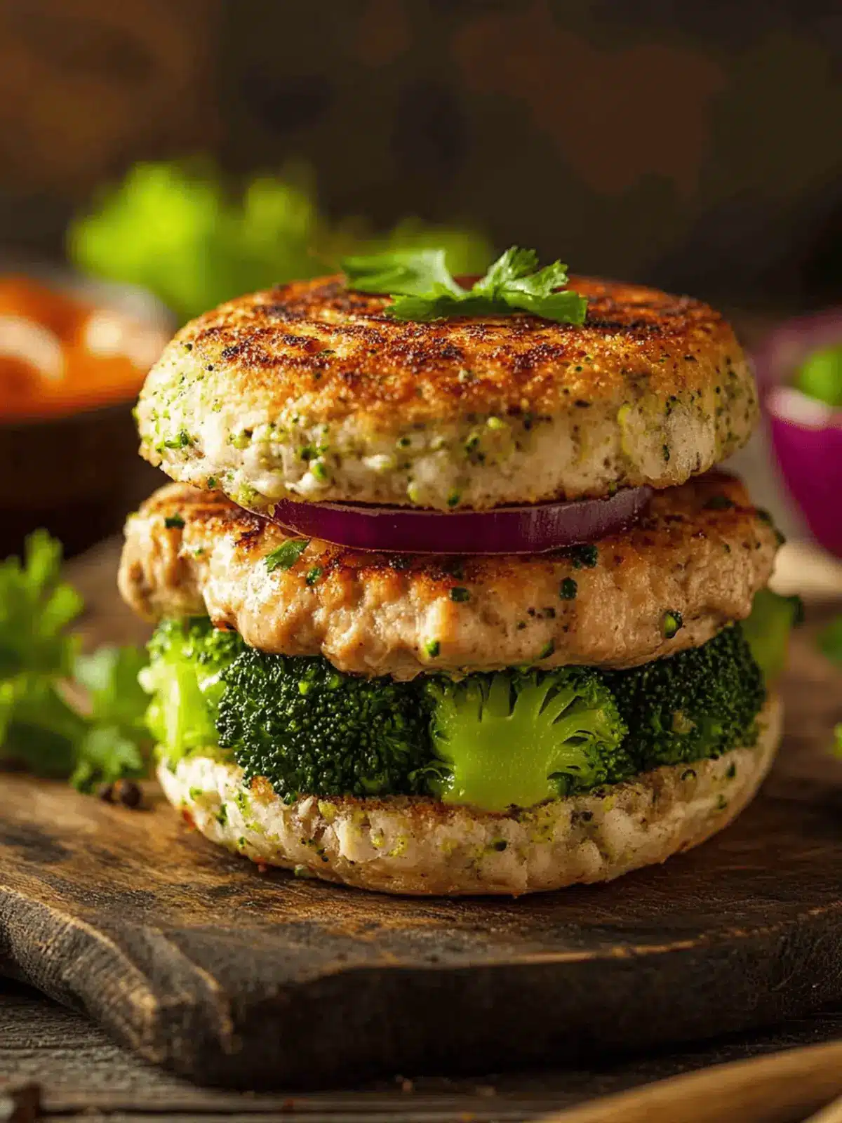 Savor Healthy Chicken and Broccoli Burgers in 25 Minutes 3 Chicken and Broccoli Burgers