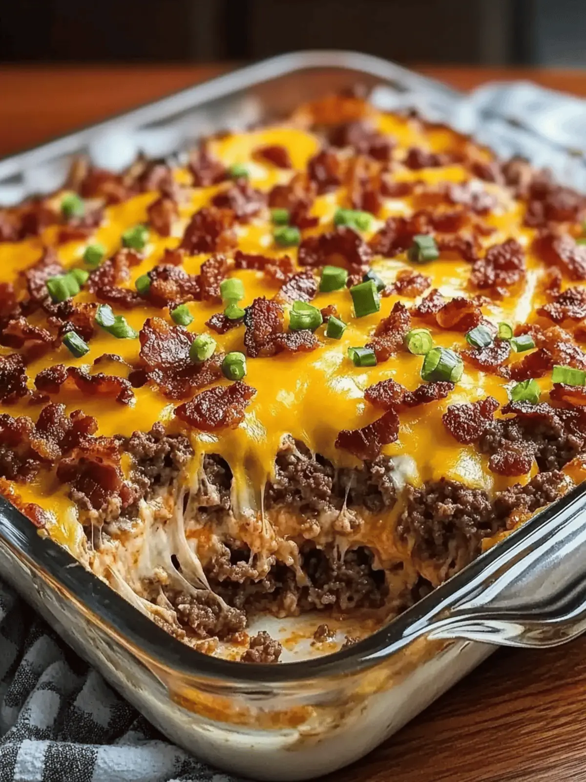 Savor the Low-Carb Bacon Cheeseburger Casserole Tonight 2 Low-Carb Bacon Cheeseburger Casserole