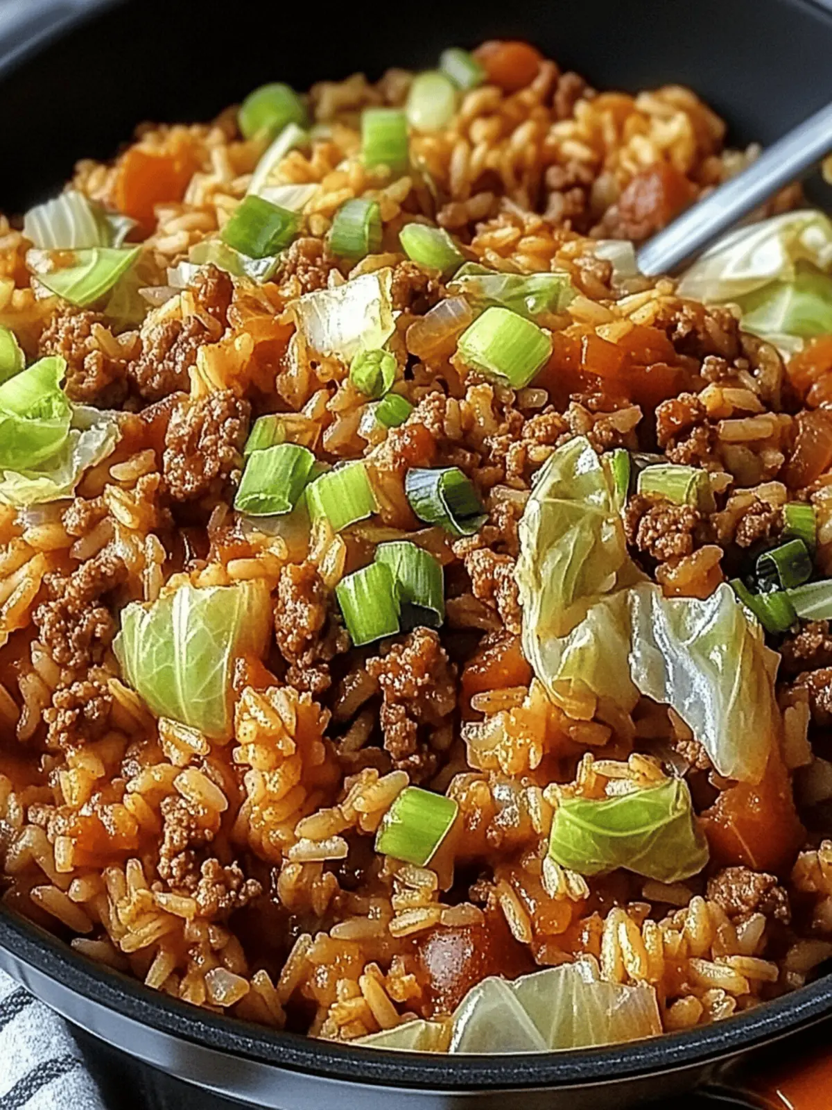 Cajun Cabbage Jambalaya with Ground Beef and Sausage Magic 4 Cajun Cabbage Jambalaya with Ground Beef and Sausage