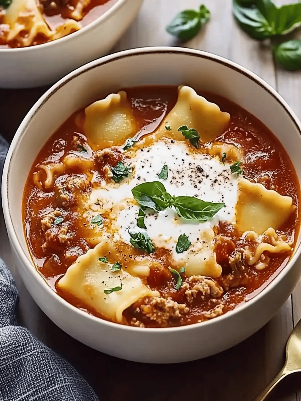 Savory Easy Crockpot Lasagna Soup for Effortless Comfort Cooking 2 Easy Crockpot Lasagna Soup