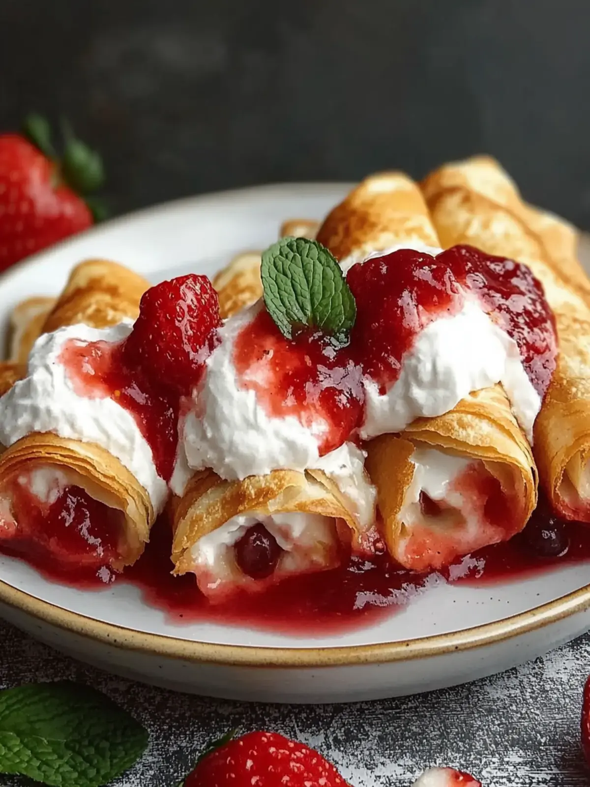 Crispy Strawberry Cheesecake Chimichangas You ll Love to Make 3 Strawberry Cheesecake Chimichangas
