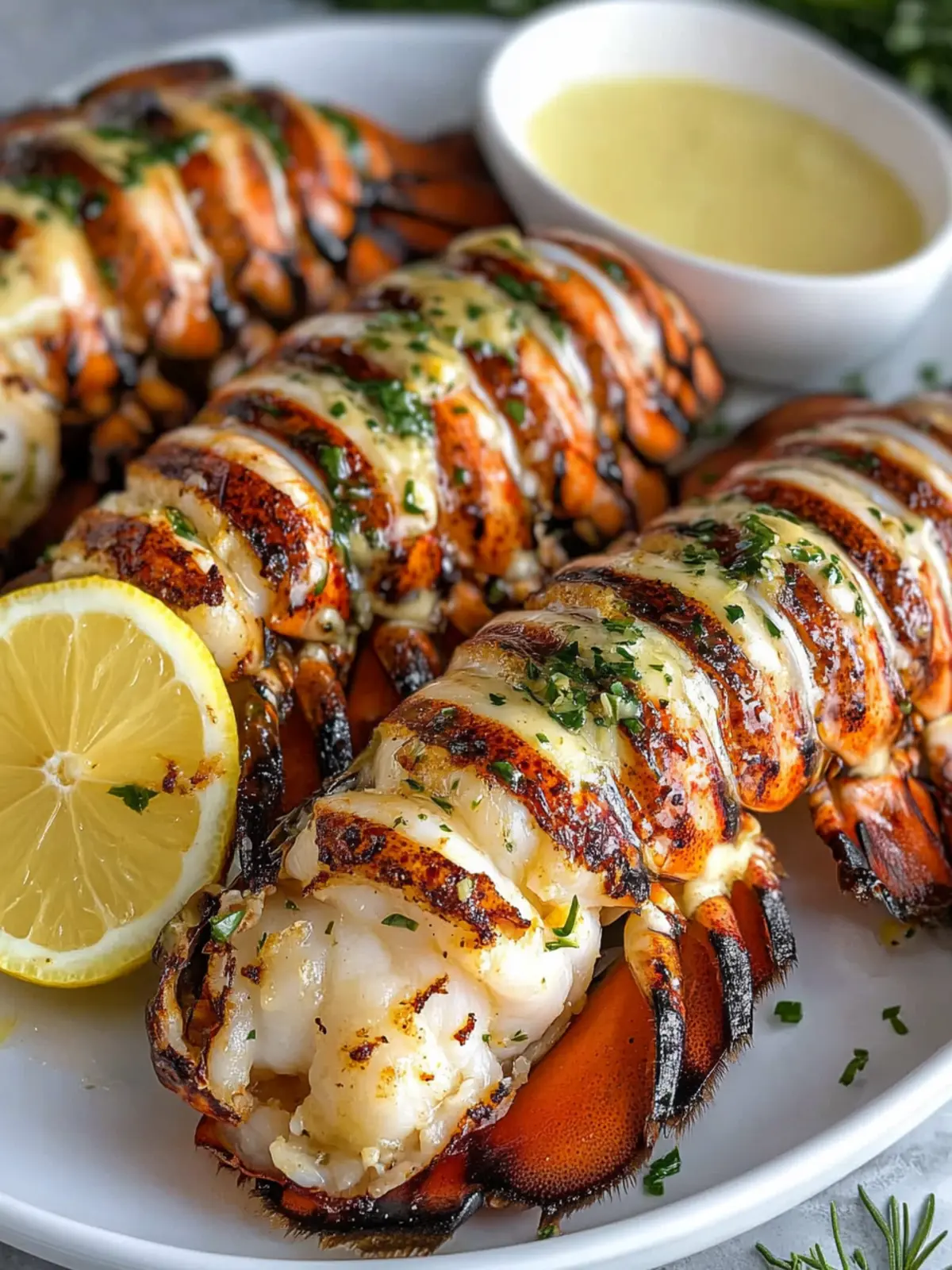 Grilled Lobster Tails with Garlic Lemon Butter Sauce Magic 2 Grilled Lobster Tails with Garlic Lemon Butter Sauce