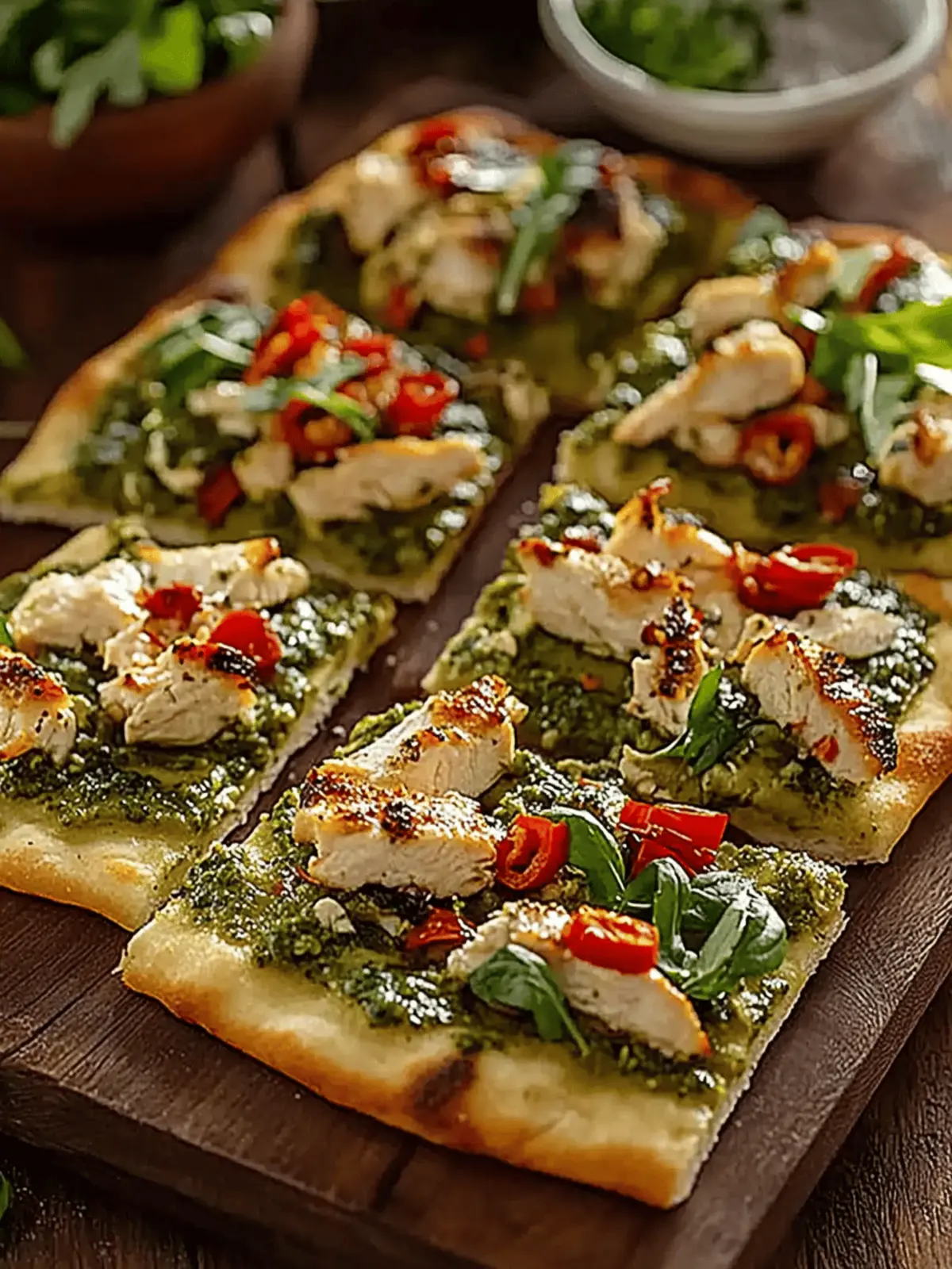 Irresistible Chicken Pesto Flatbread Ready in 20 Minutes 2 Irresistible Chicken Pesto Flatbread