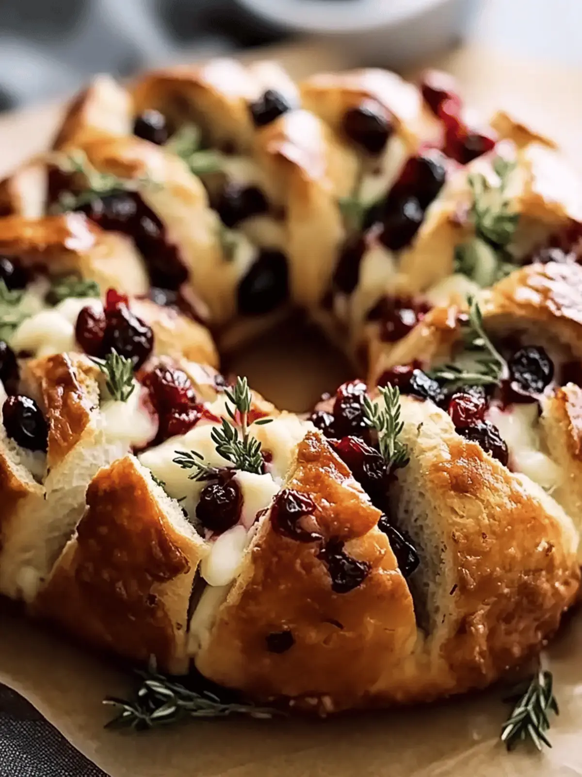Brie Cranberry Pull-Apart Bread: The Ultimate Party Starter 3 Brie Cranberry Pull-Apart Bread