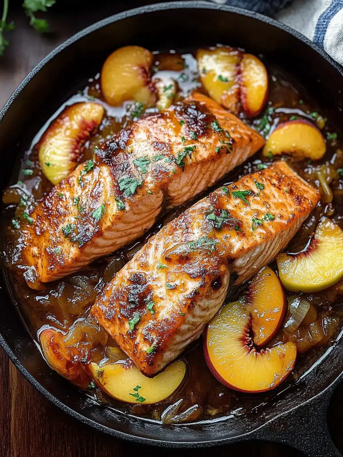 Bourbon Peach Roasted Salmon for Effortless Gourmet Nights 3 Bourbon Peach Roasted Salmon