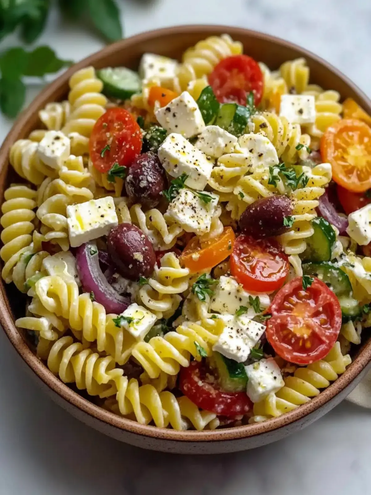 Delicious Traditional Greek Pasta Salad That Everyone Loves 3 Traditional Greek Pasta Salad