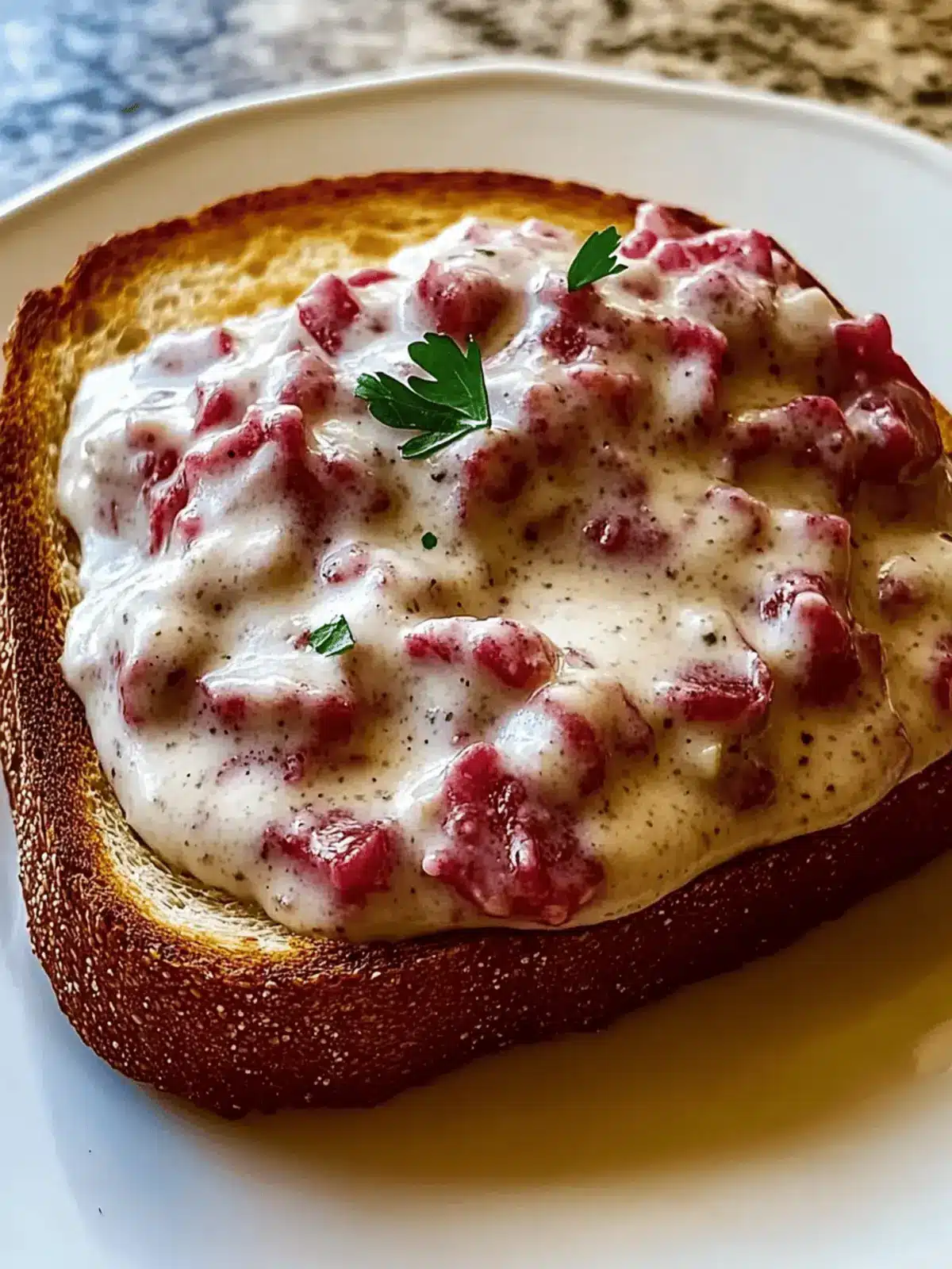 Creamed Chipped Beef on Toast Your New Comfort Food Hero 4 Creamed Chipped Beef on Toast