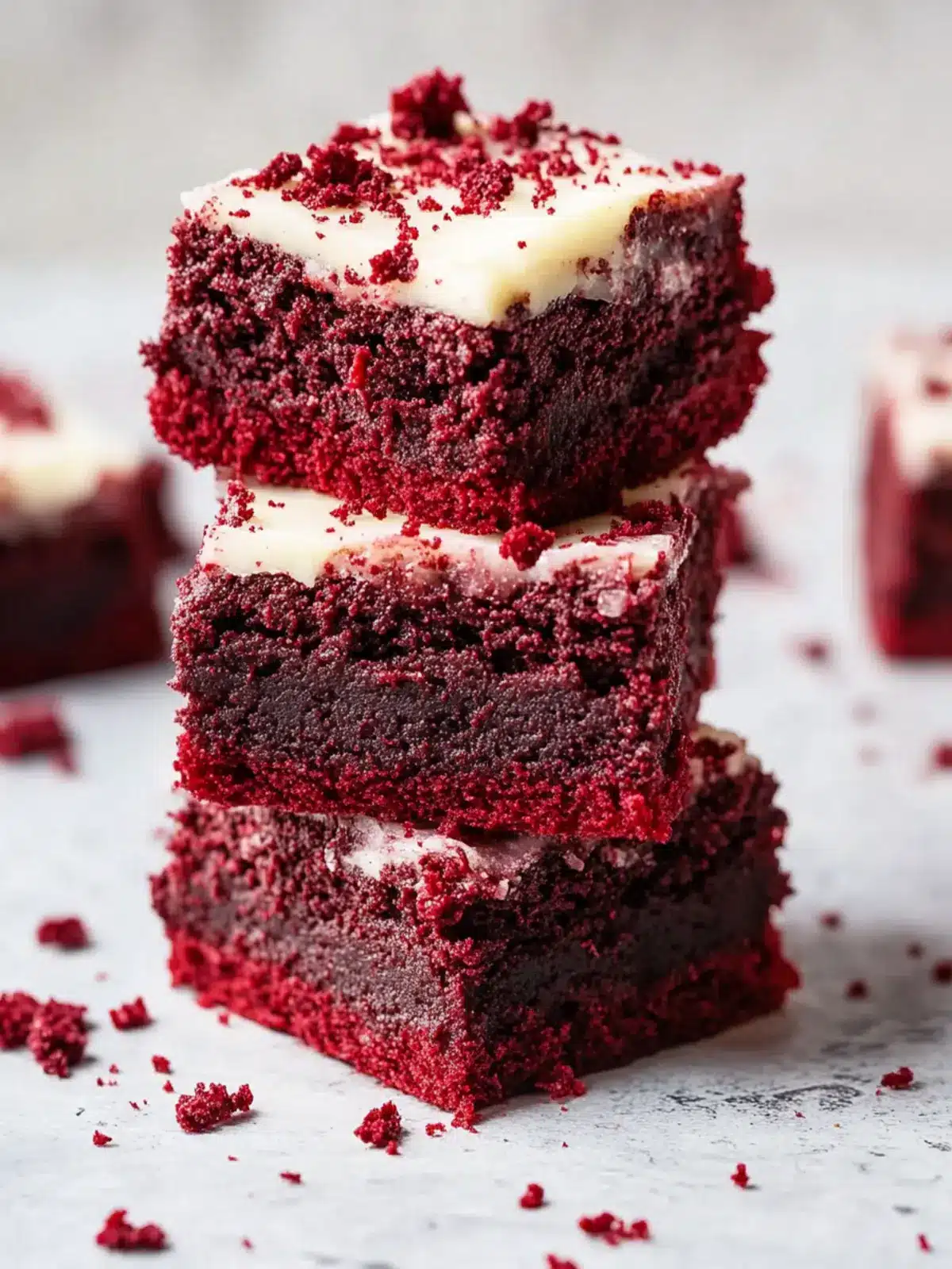 Decadent Red Velvet Brownies with Cream Cheese Frosting 3 Red Velvet Brownies