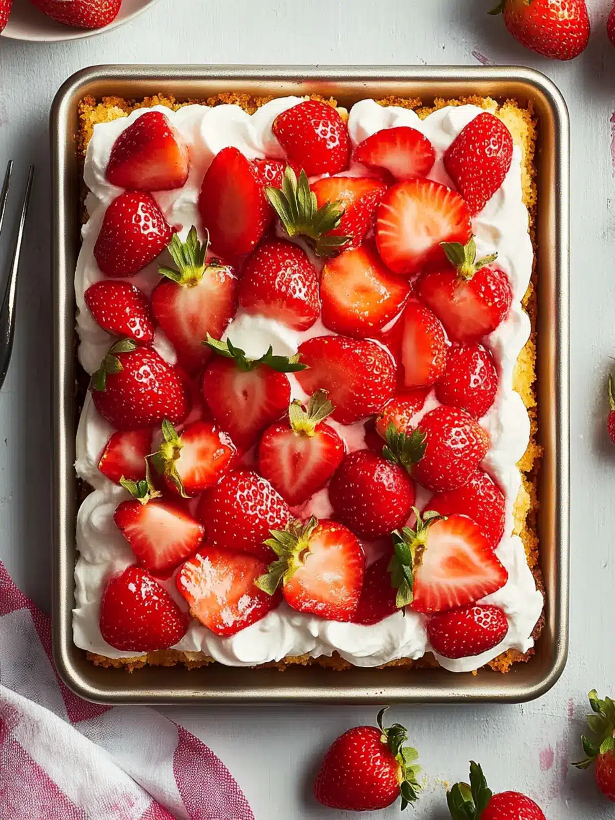 Delightful Healthy Sheet Pan Strawberry Shortcake for Summer Fun 4 Healthy Sheet Pan Strawberry Shortcake