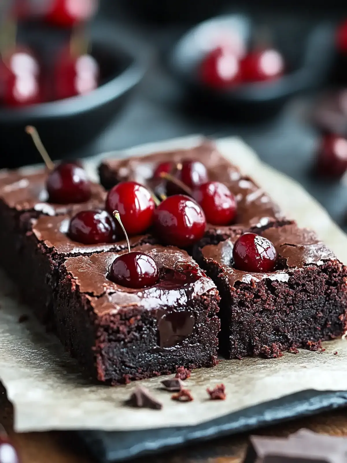 Irresistible Roasted Chocolate Cherry Brownies You ll Adore 3 Roasted Chocolate Cherry Brownies