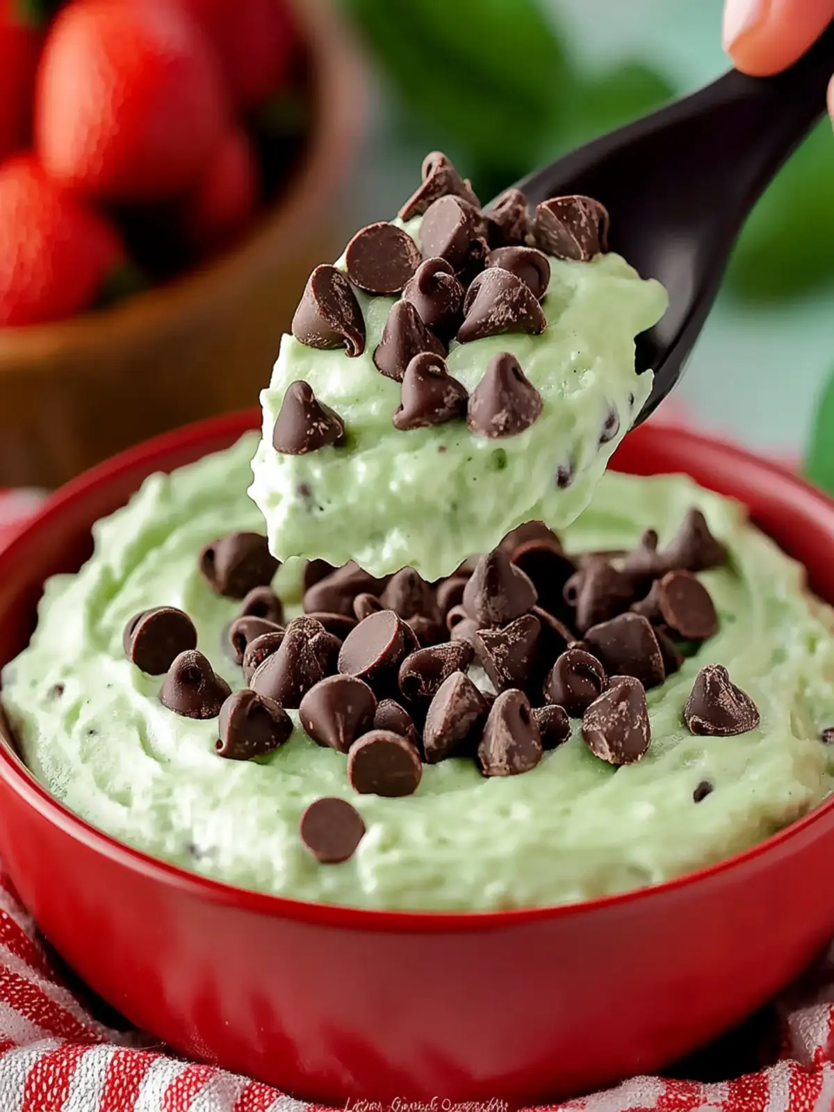 Creamy Peppermint Chocolate Chip Dessert Dip for Easy Holiday Joy 2 Peppermint Chocolate Chip Dessert Dip