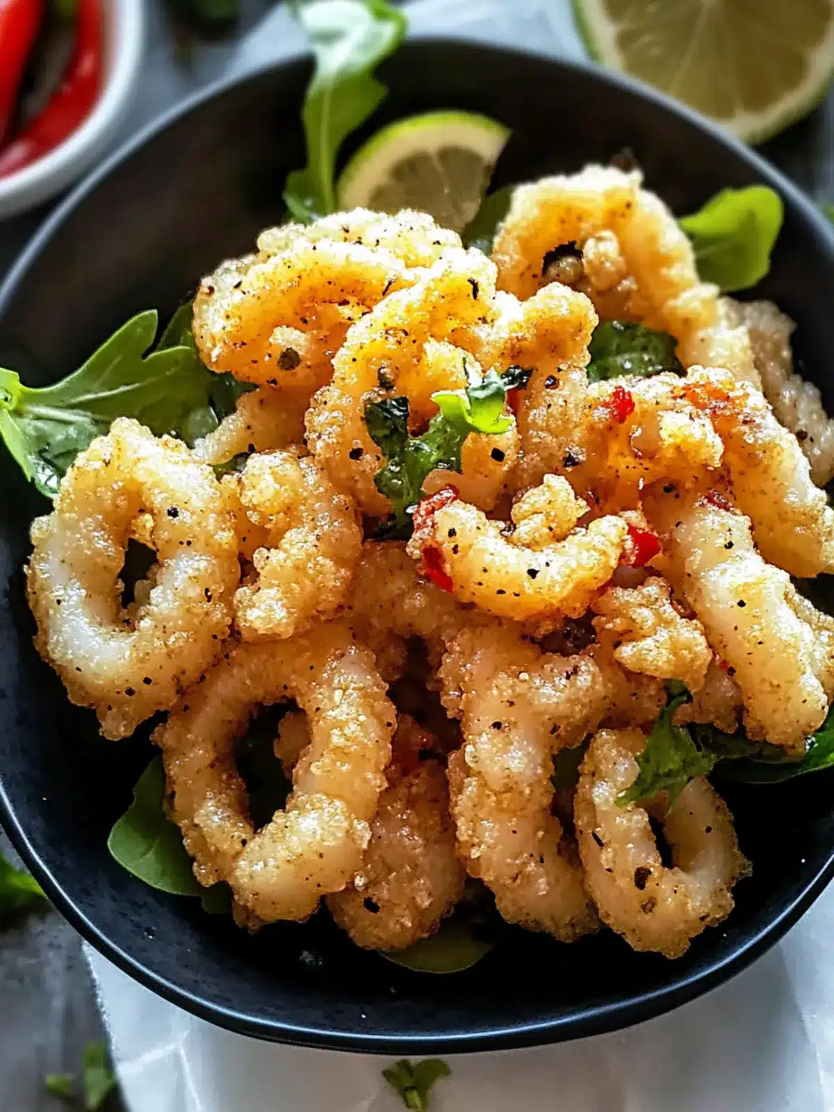 Crispy Salt and Pepper Squid with Garlic: A Tasty Delight 2 Crispy Salt and Pepper Squid with Garlic