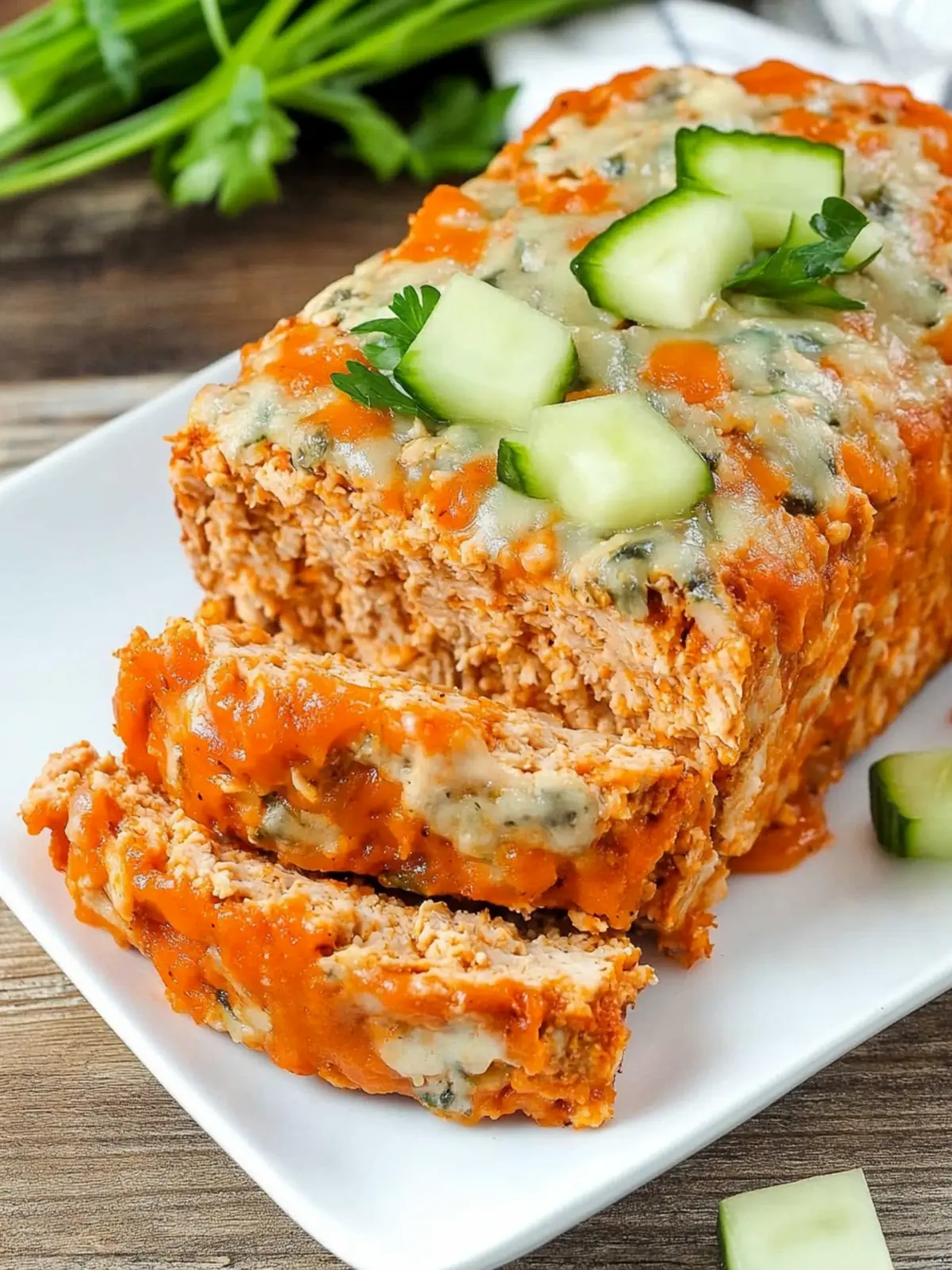Buffalo Chicken Meatloaf That Will Spice Up Your Weeknight Dinner 2 Buffalo Chicken Meatloaf