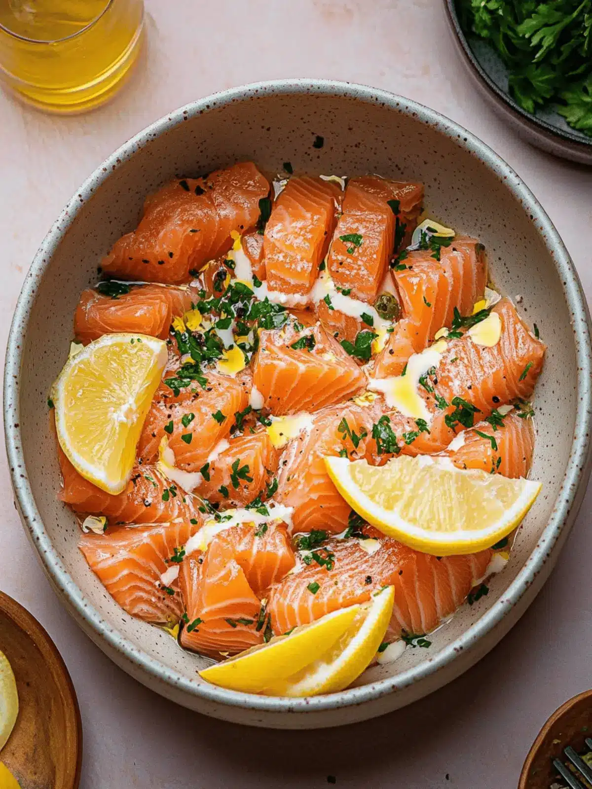 Savory Salmon Crudo with Zesty Asian Dressing Delight 4 Salmon Crudo