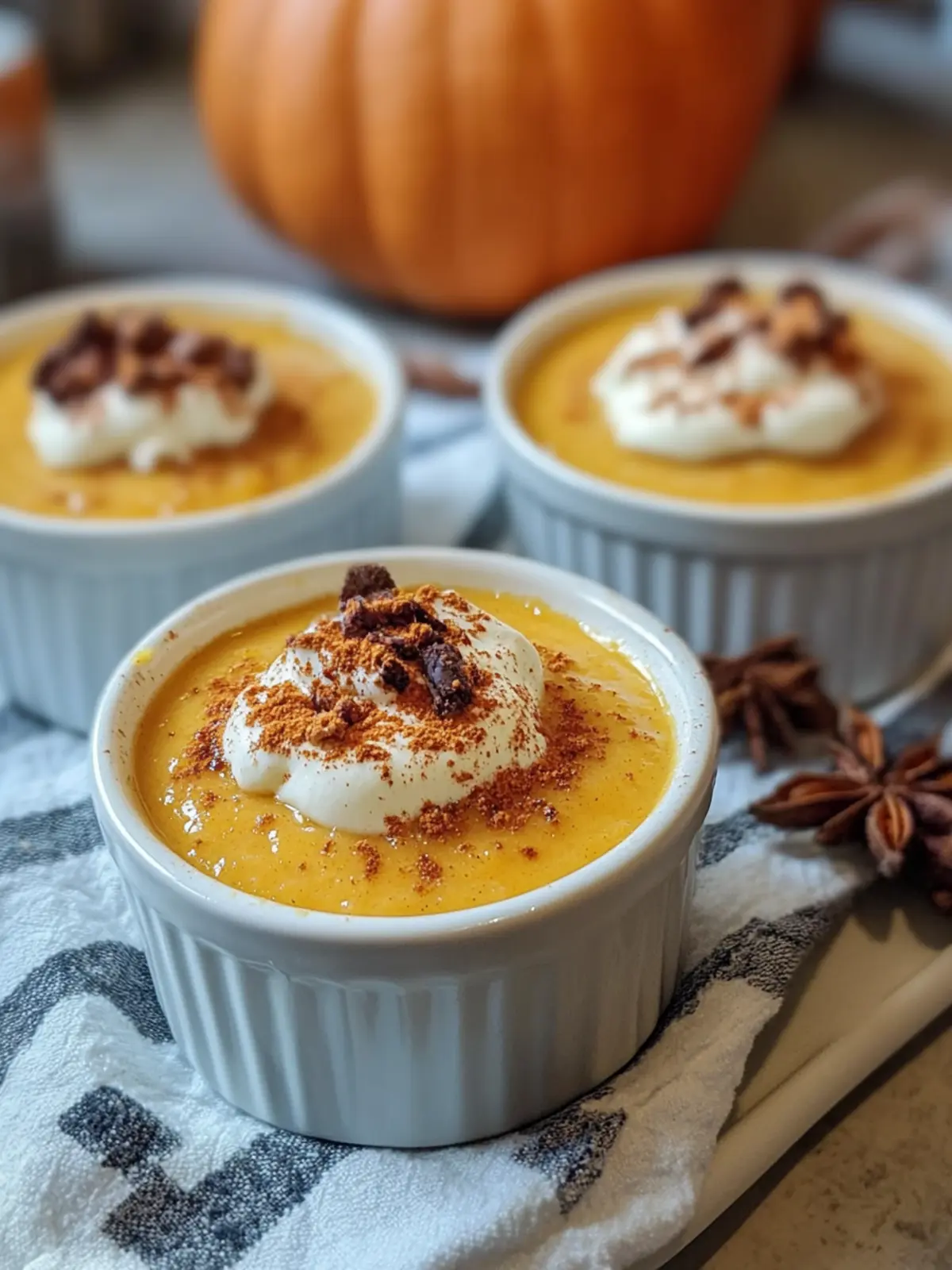 Luscious Maple Pumpkin Custard Pots for Cozy Fall Nights 2 Luscious Maple Pumpkin Custard Pots