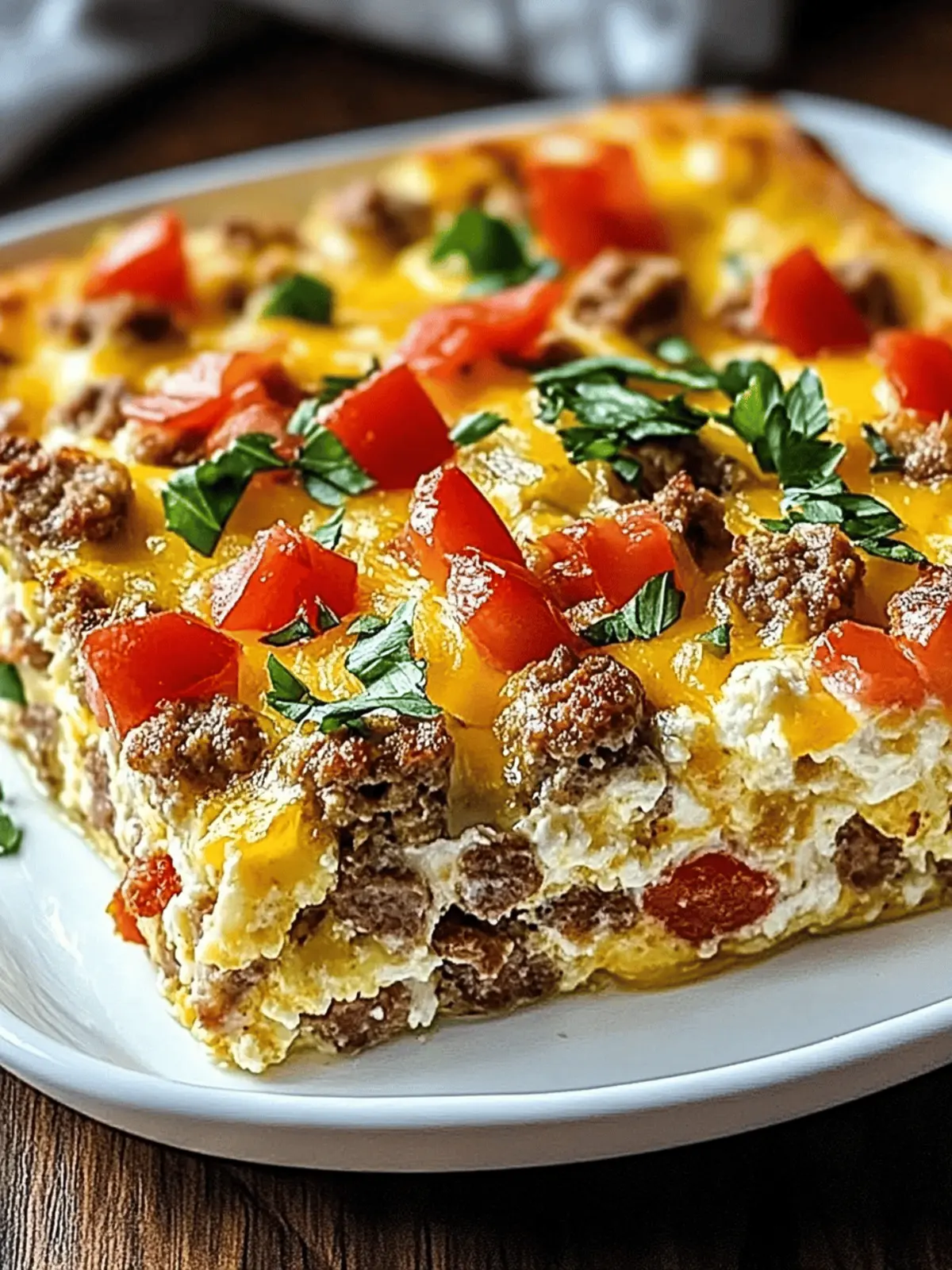 High-Protein Cottage Cheese & Turkey Sausage Casserole Delight 3 High-Protein Cottage Cheese & Turkey Sausage Breakfast Casserole