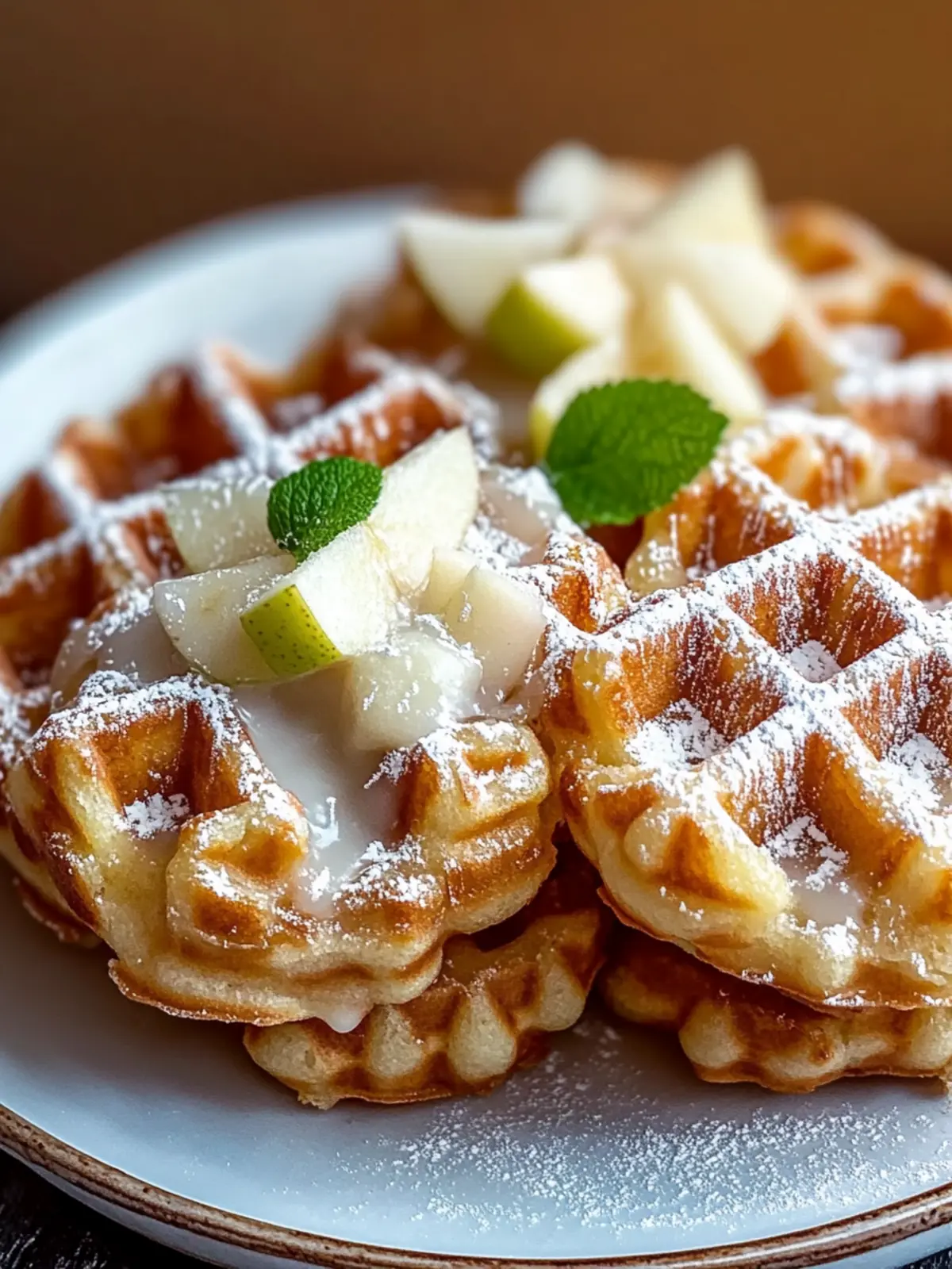 Irresistible Apple Fritter Waffle Donuts You'll Adore 4 Apple Fritter Waffle Donuts