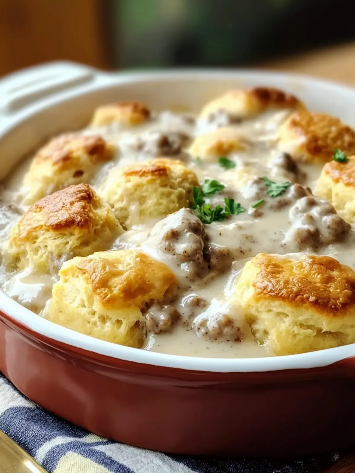 Savory Biscuits & Gravy Casserole for Cozy Mornings 3 Biscuits & Gravy Casserole