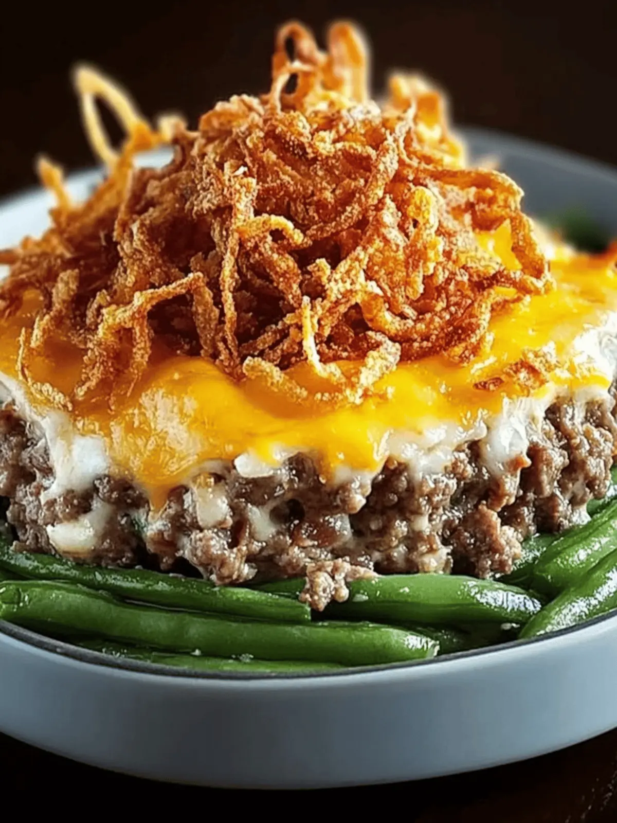 Delicious Hamburger Green Bean Casserole for Family Nights 2 Hamburger Green Bean Casserole