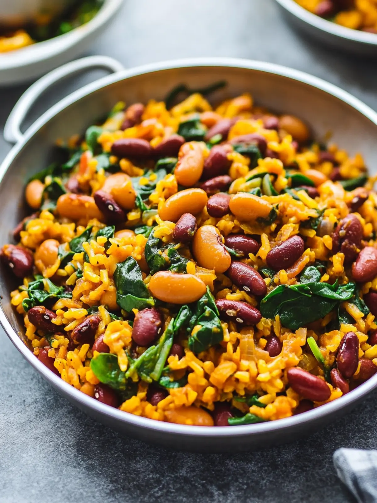 One Pot Vegan Caribbean Pelau with Hearty Beans & Spinach Bliss 4 One Pot Vegan Caribbean Pelau with Beans and Spinach