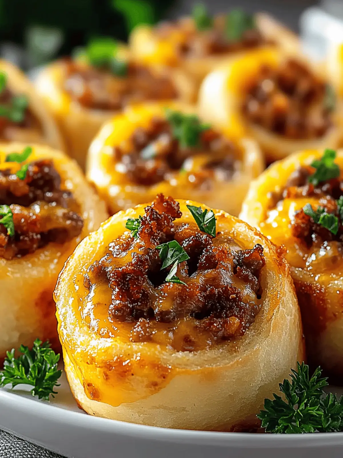 Irresistible Garlic Butter Cheeseburger Rollups for Family Fun 3 Garlic Butter Cheeseburger Rollups
