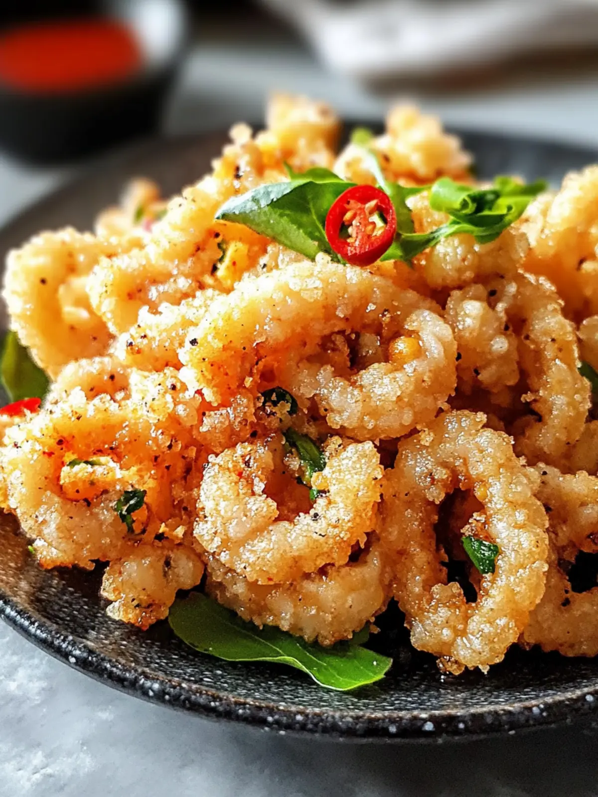 Crispy Salt and Pepper Squid with Garlic: A Tasty Delight 4 Crispy Salt and Pepper Squid with Garlic