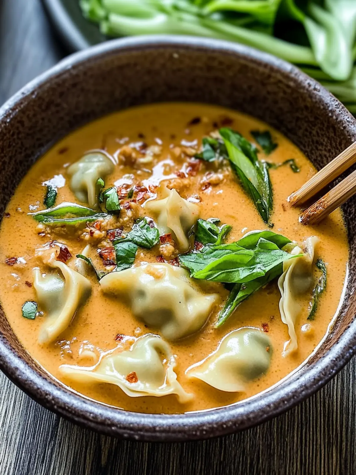 Irresistible Thai Red Curry Wonton Soup Recipe in 30 Minutes 3 Thai Red Curry Wonton Soup Recipe