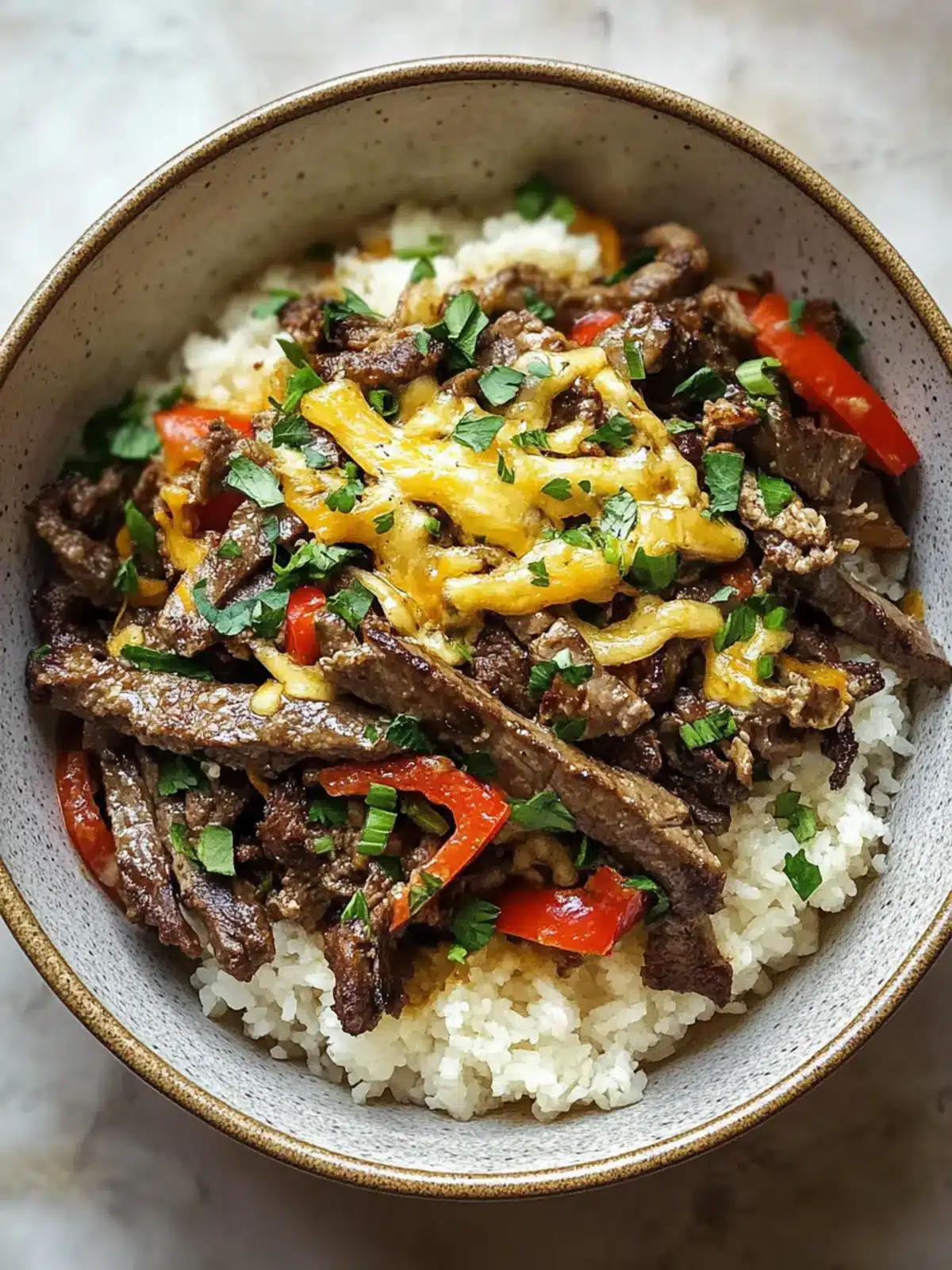 Savory Printable Philly Cheesesteak Bowl for Busy Families 2 Printable Philly Cheesesteak Bowl