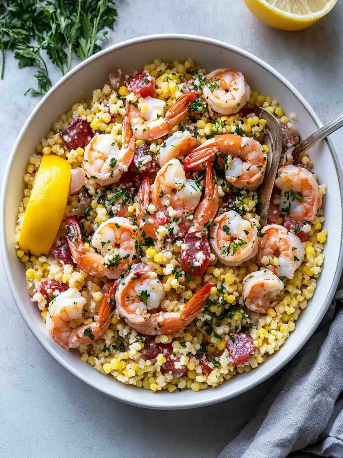 Delicious Couscous with Shrimp for a Quick Mediterranean Feast 4 Couscous with Shrimp