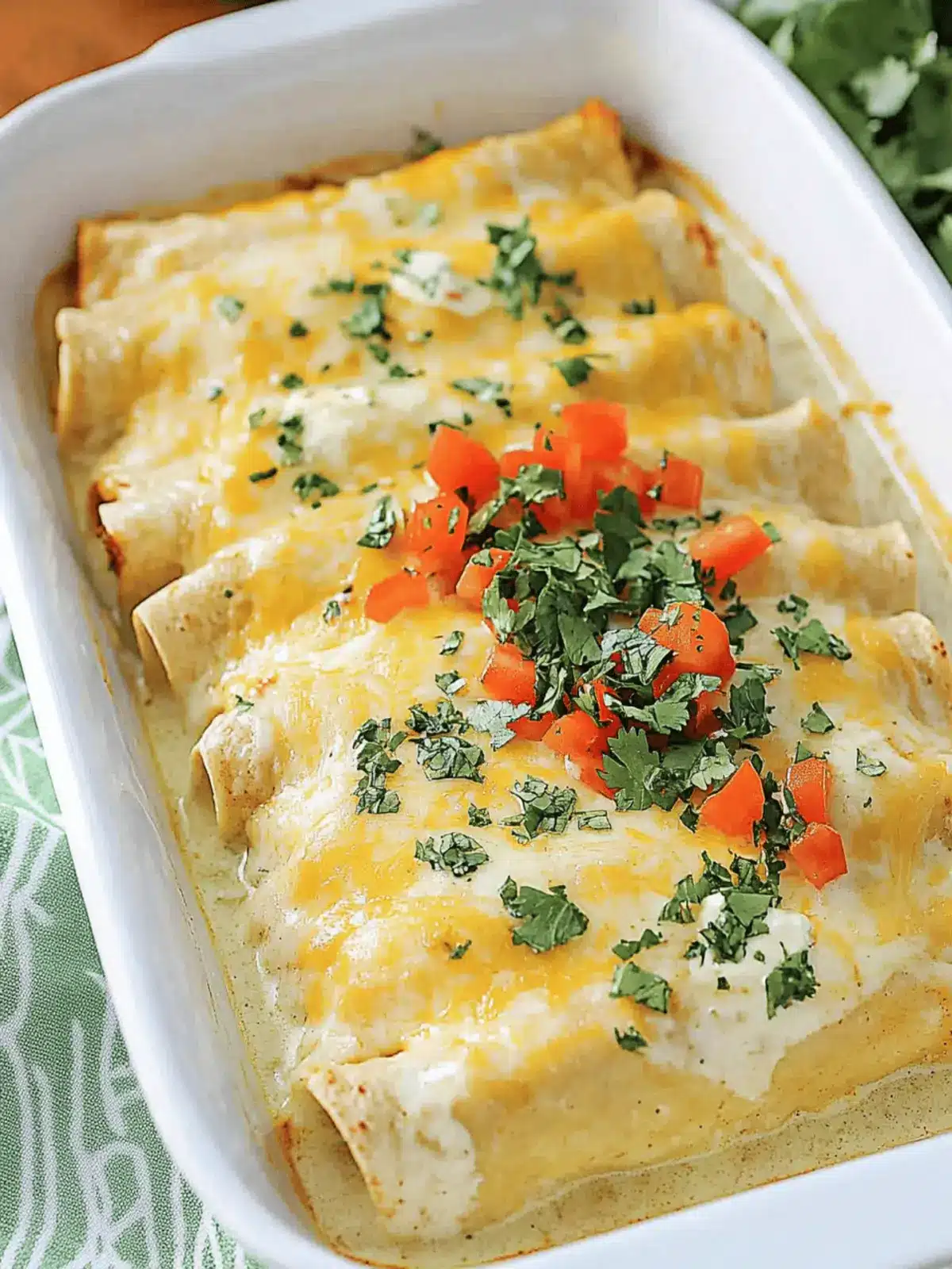 Irresistibly Creamy Chicken Enchiladas with Sour Cream Sauce 4 Chicken Enchiladas with Sour Cream Sauce