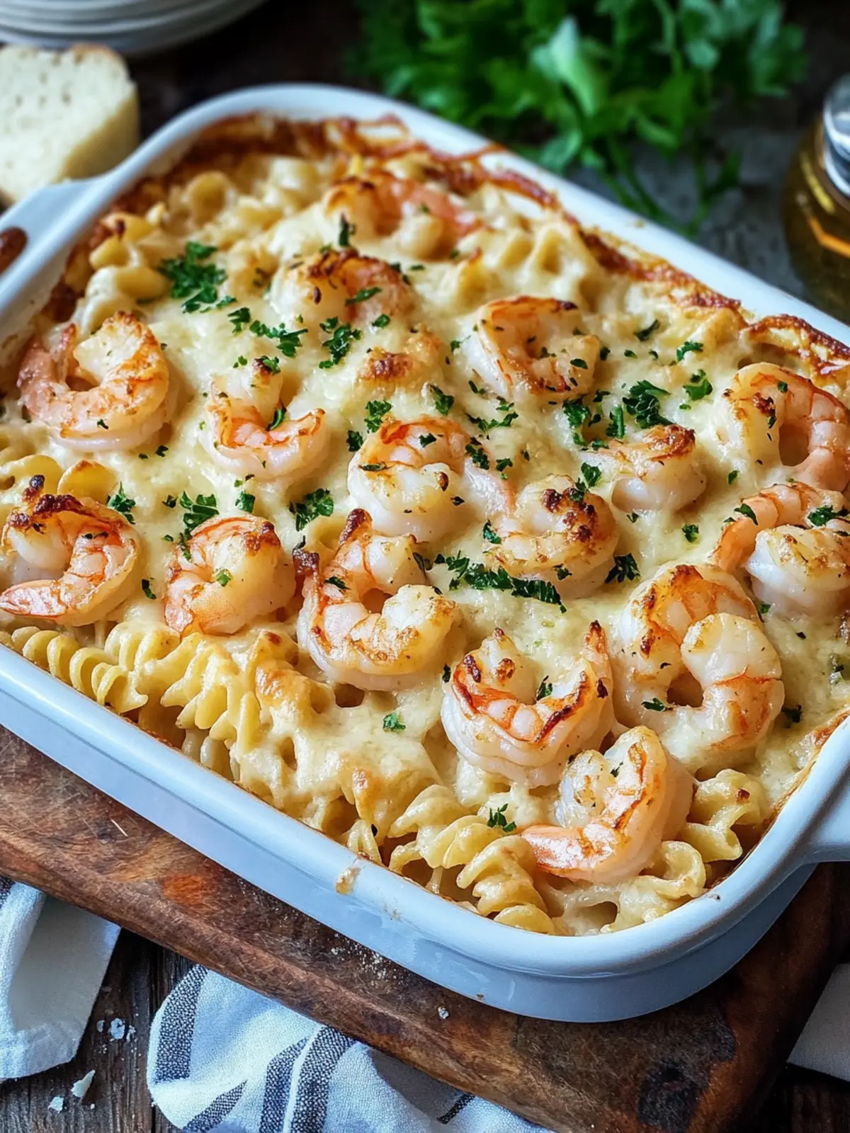 Creamy Shrimp Alfredo Pasta Bake for Cozy Dinner Nights 2 Shrimp Alfredo Pasta Bake