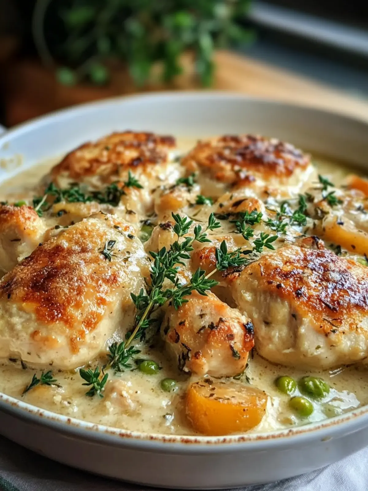 Creamy French-Style Chicken Casserole: Cozy Comfort Your Family Will Love 4 Creamy French-Style Chicken Casserole