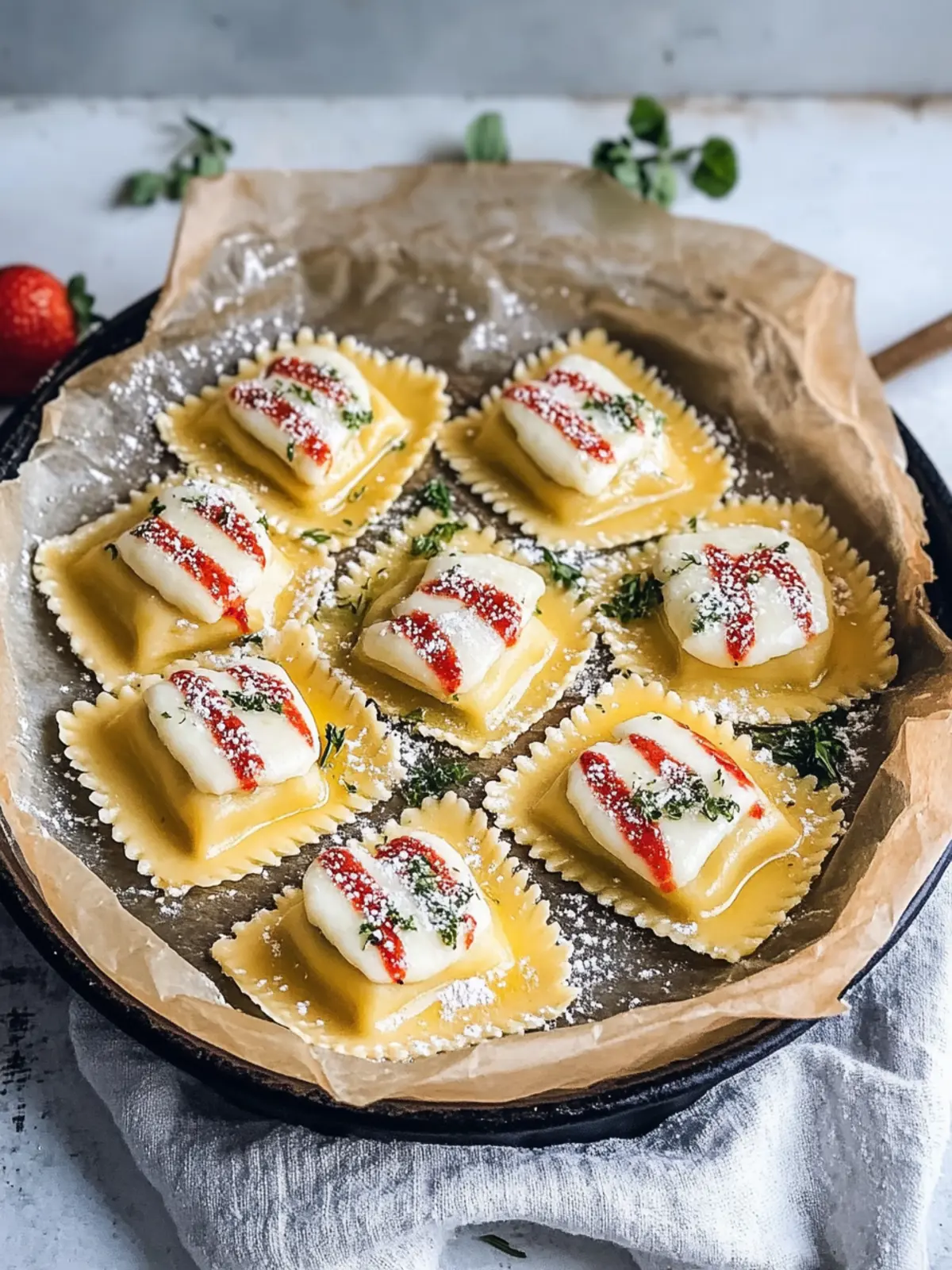 Delicious Homemade Sweetheart Herbed Cheese Ravioli Recipe 3 Homemade Sweetheart Herbed Cheese Ravioli