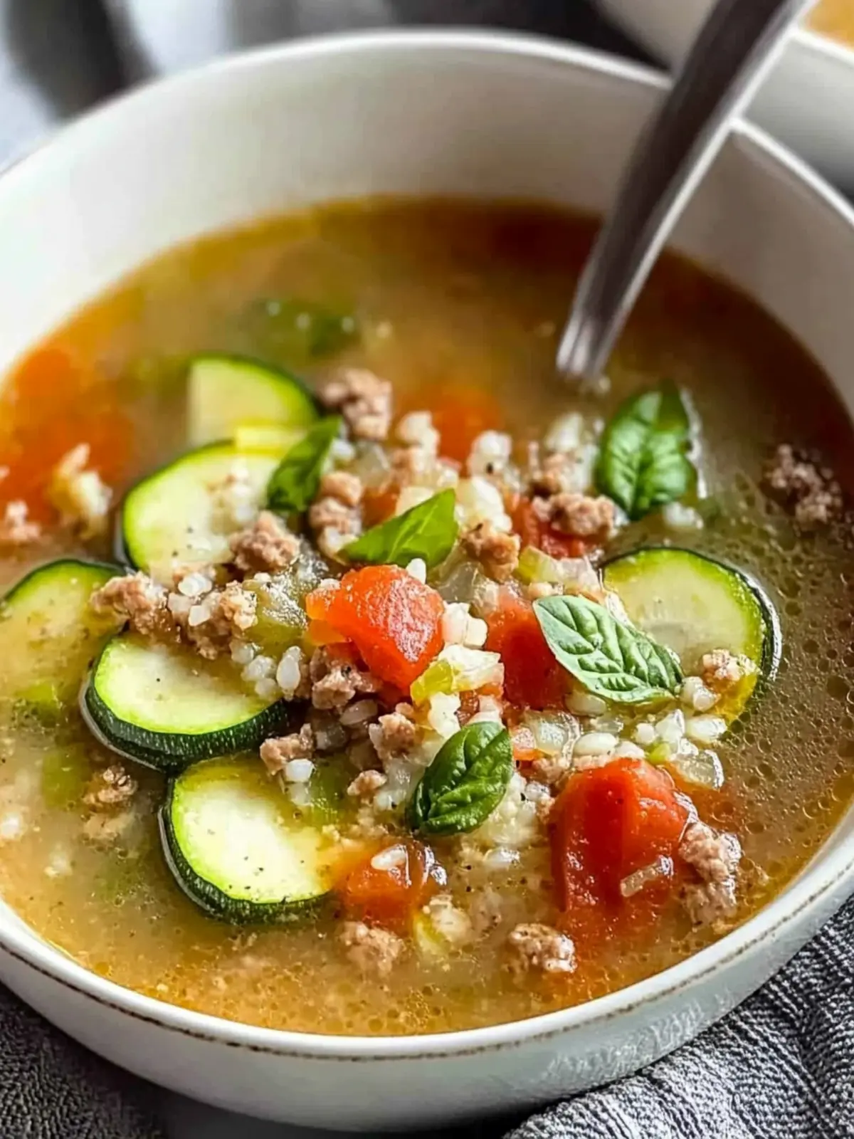 Delicious Low-Carb Zucchini and Riced Cauliflower Soup Recipe 4 Low-Carb Zucchini and Riced Cauliflower Soup