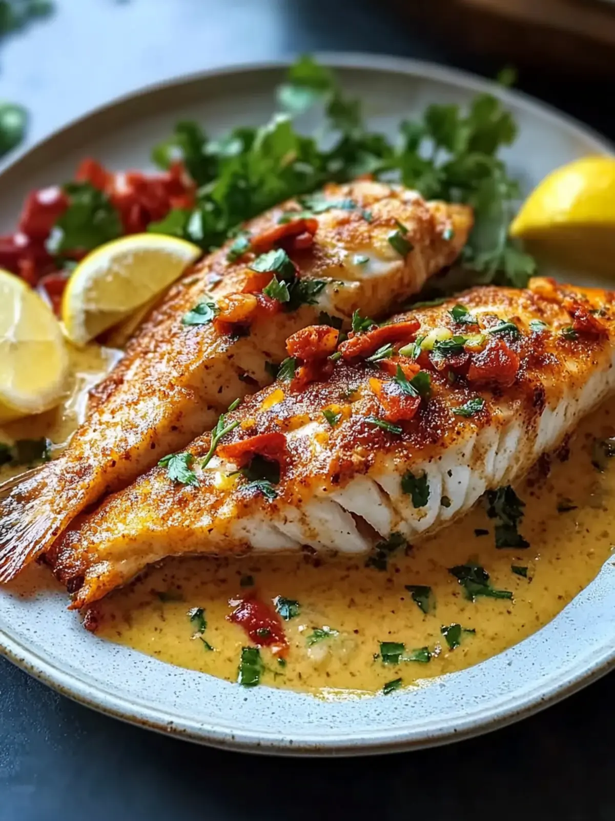 Irresistible Red Snapper with Creamy Creole Sauce in 40 Min 3 Red Snapper with Creamy Creole Sauce
