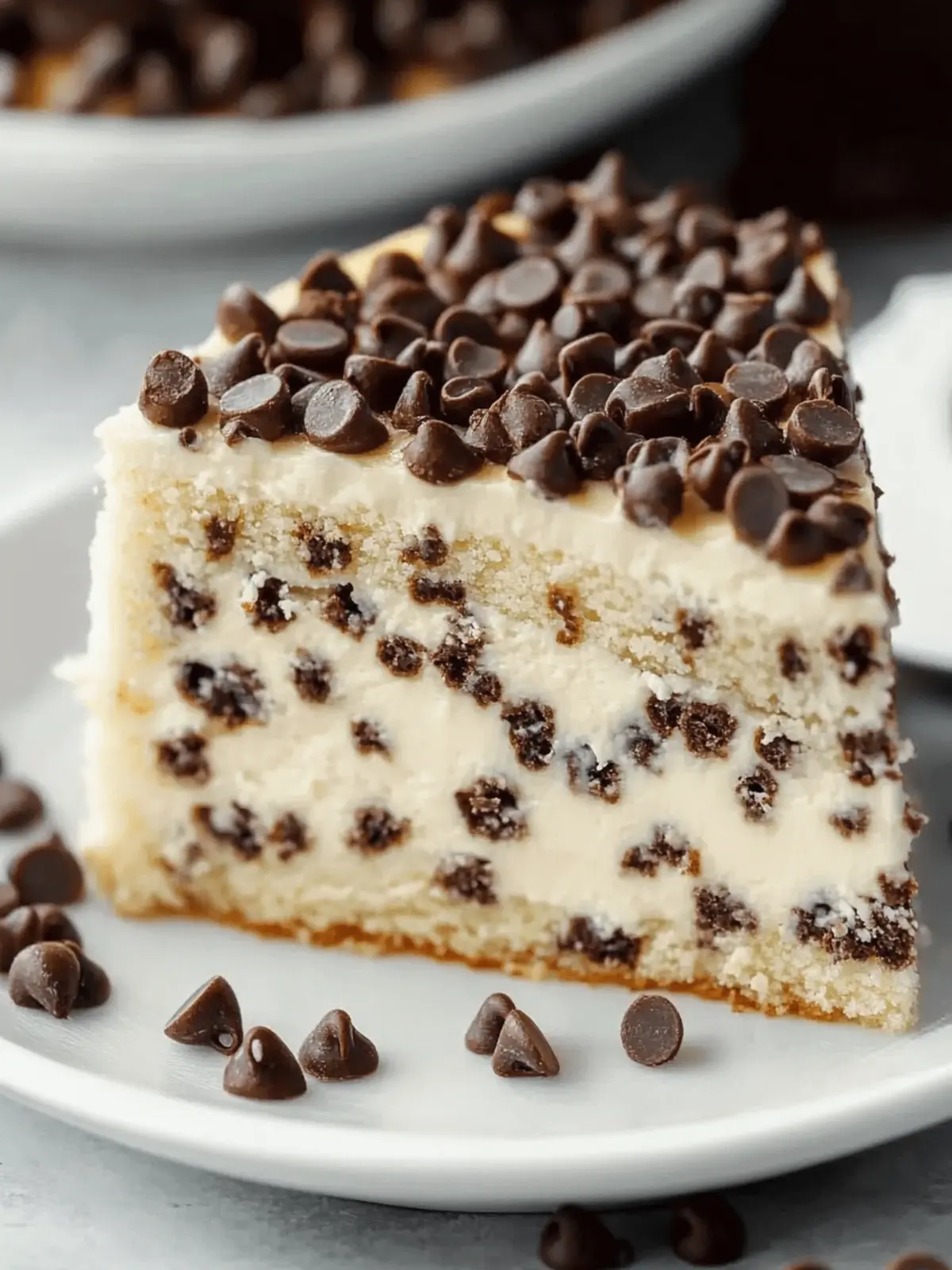 Decadent Chocolate Chip Cheesecake Cake with Cream Cheese Frosting 4 Chocolate Chip Cheesecake Cake with Cream Cheese Frosting