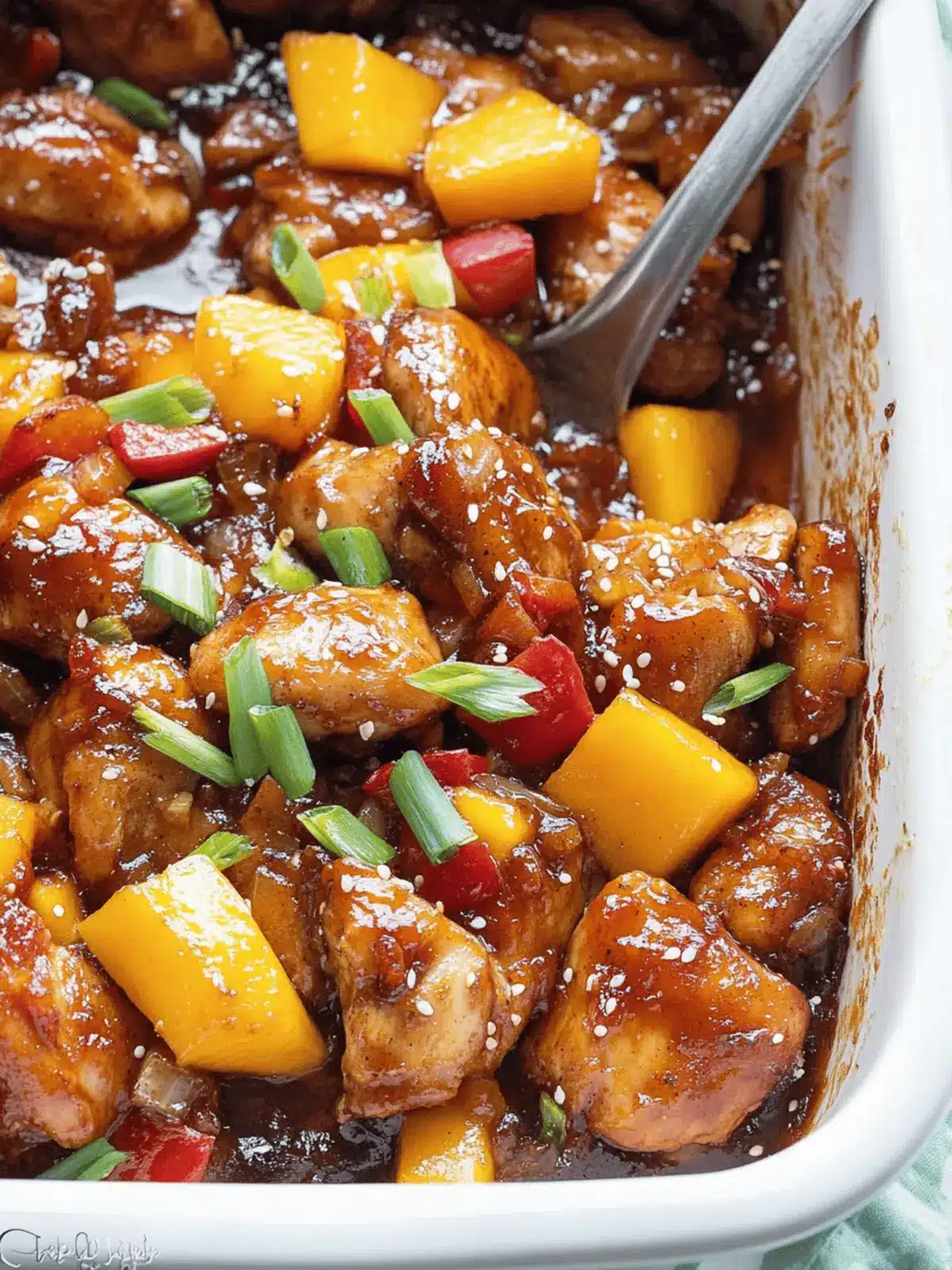 Baked Asian Chicken with Mango: A Flavorful Weeknight Winner 3 Baked Asian chicken with mango
