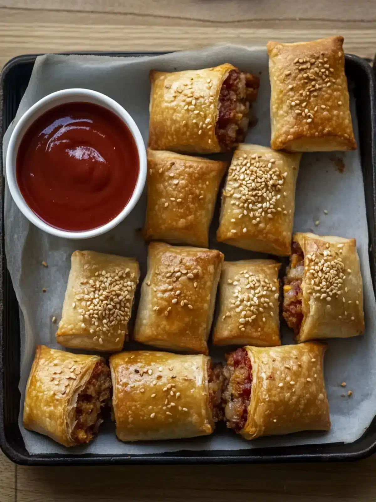 Savory Pork Sausage Rolls: A Crispy Fillo Delight at Home 3 Pork Sausage Rolls