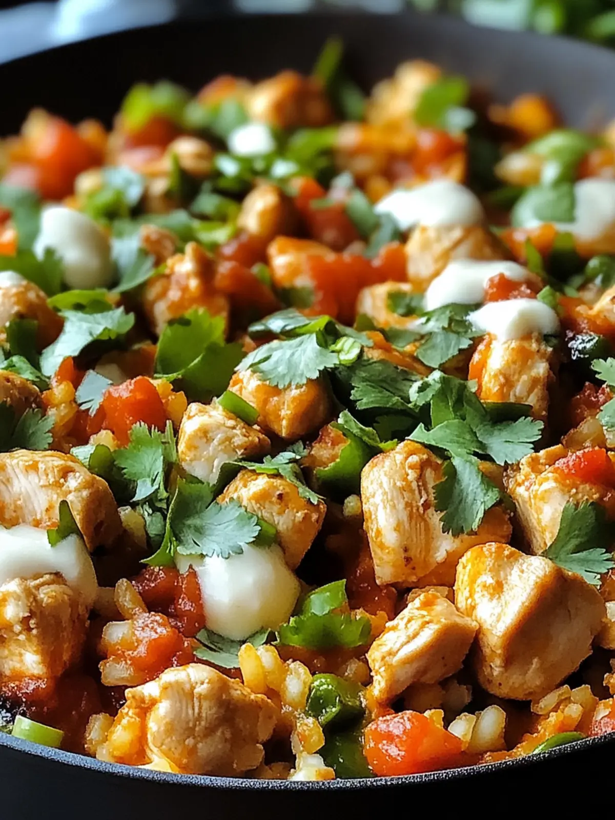 Zesty Salsa Chicken and Cauliflower Rice Skillet Delight 3 Salsa Chicken and Cauliflower Rice Skillet