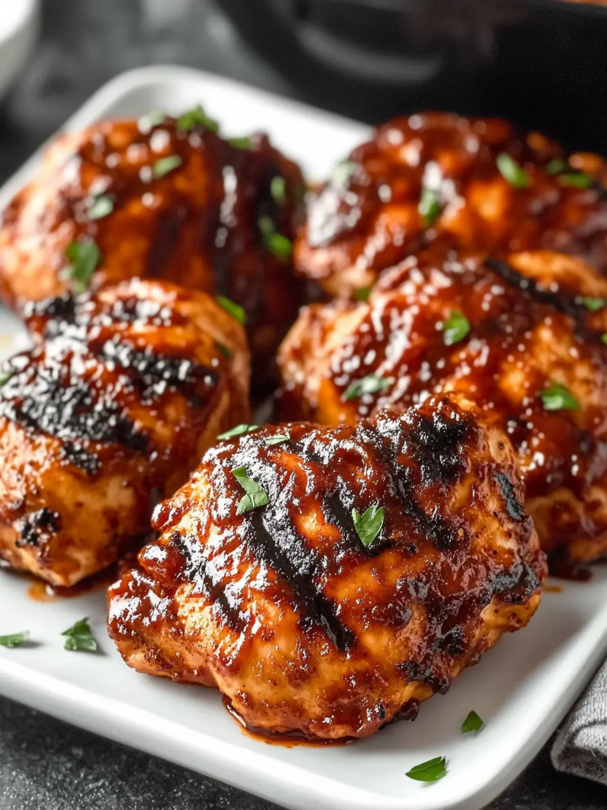 Perfectly Grilled BBQ Boneless Chicken Thighs for Summer Bliss 3 Grilled BBQ Boneless Chicken Thighs