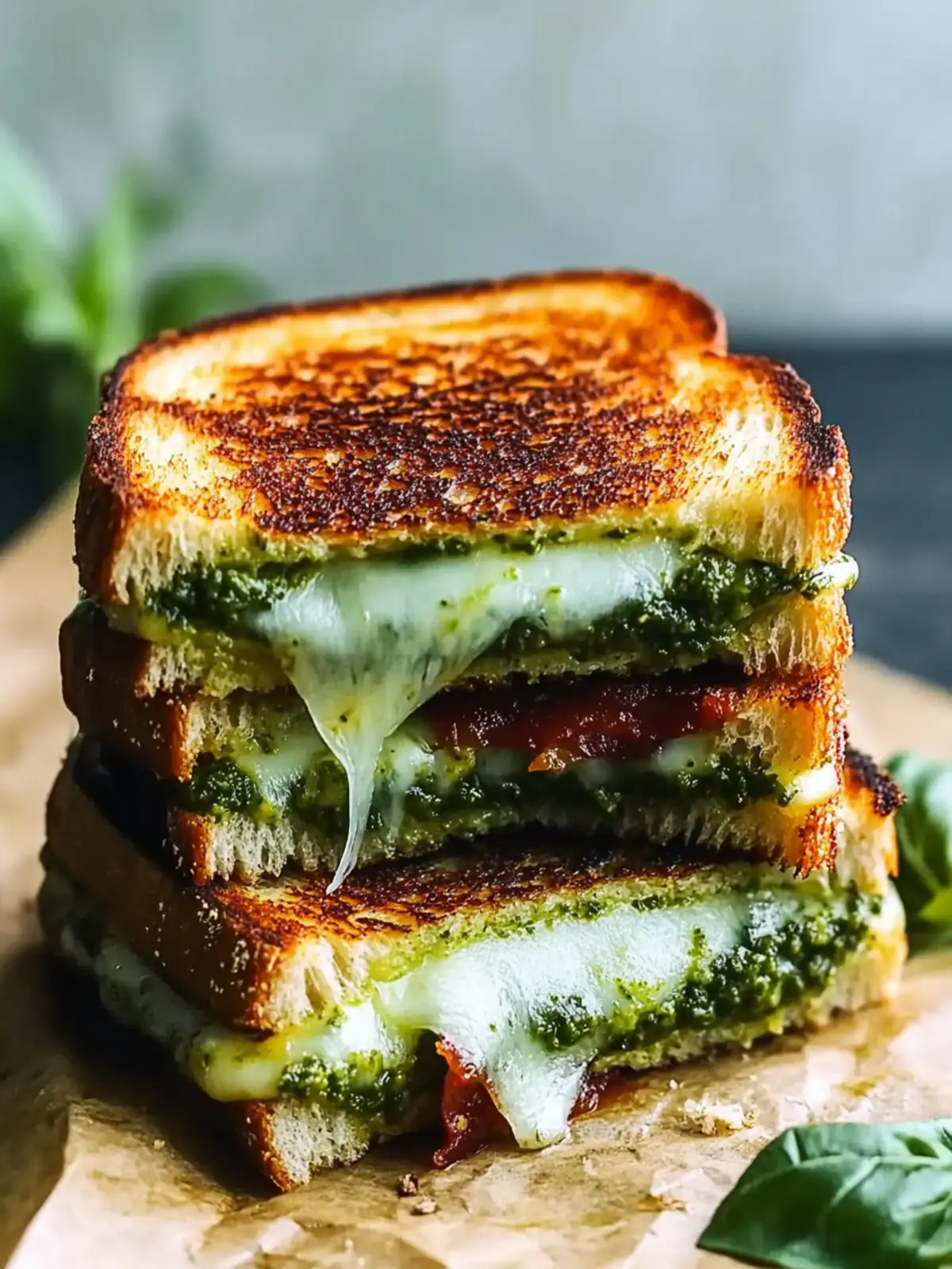 Sourdough Pesto Grilled Cheese: Elevate Your Comfort Food Game 3 Sourdough Pesto Grilled Cheese