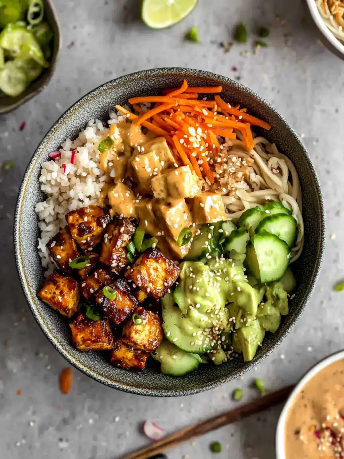Satisfy Cravings with Pan Fried Tofu Noodle Bowls Delight 3 Pan Fried Tofu Noodle Bowls