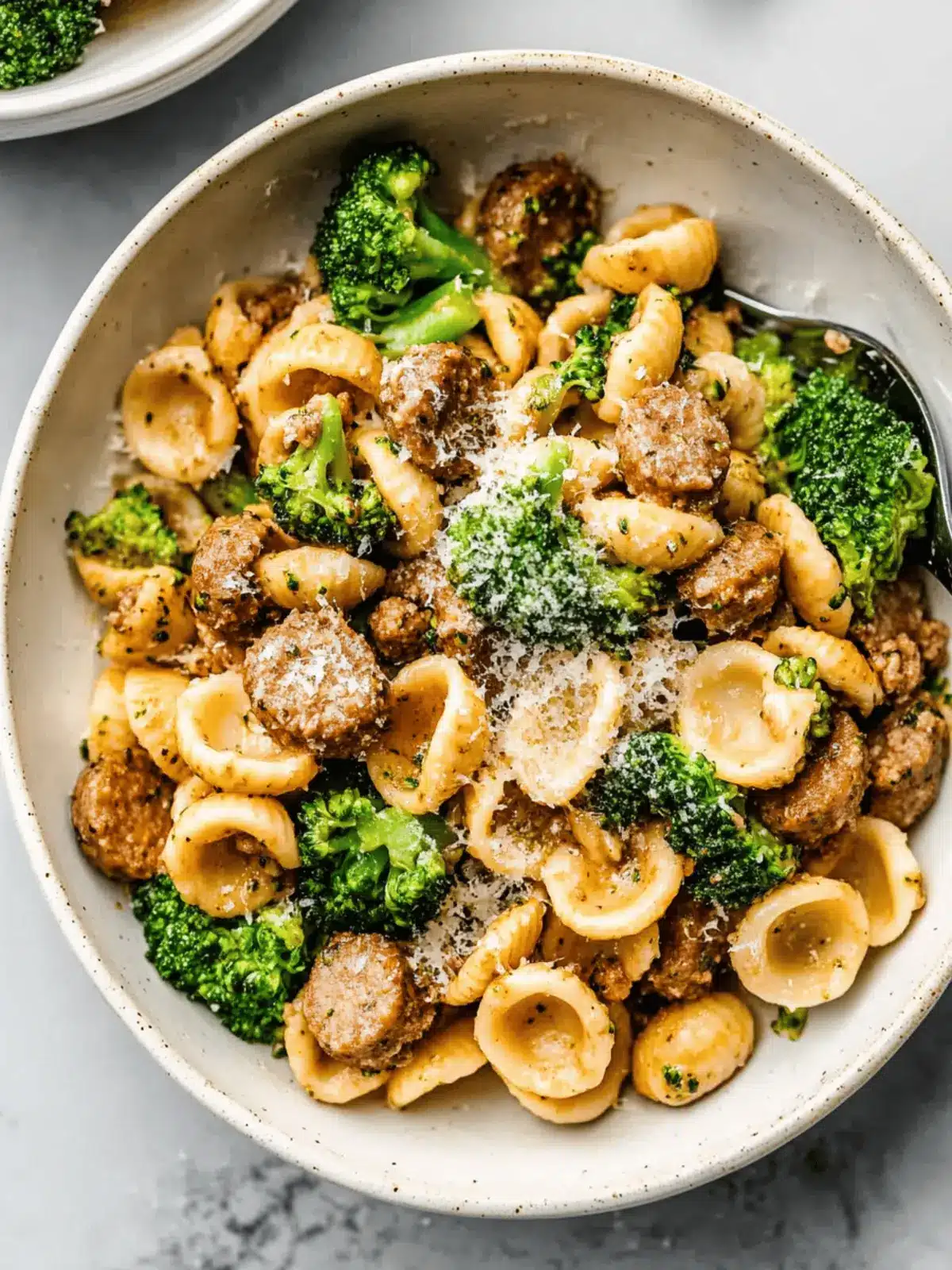 Orecchiette with Sausage and Broccoli Ready in 30 Minutes 4 Orecchiette with Sausage and Broccoli
