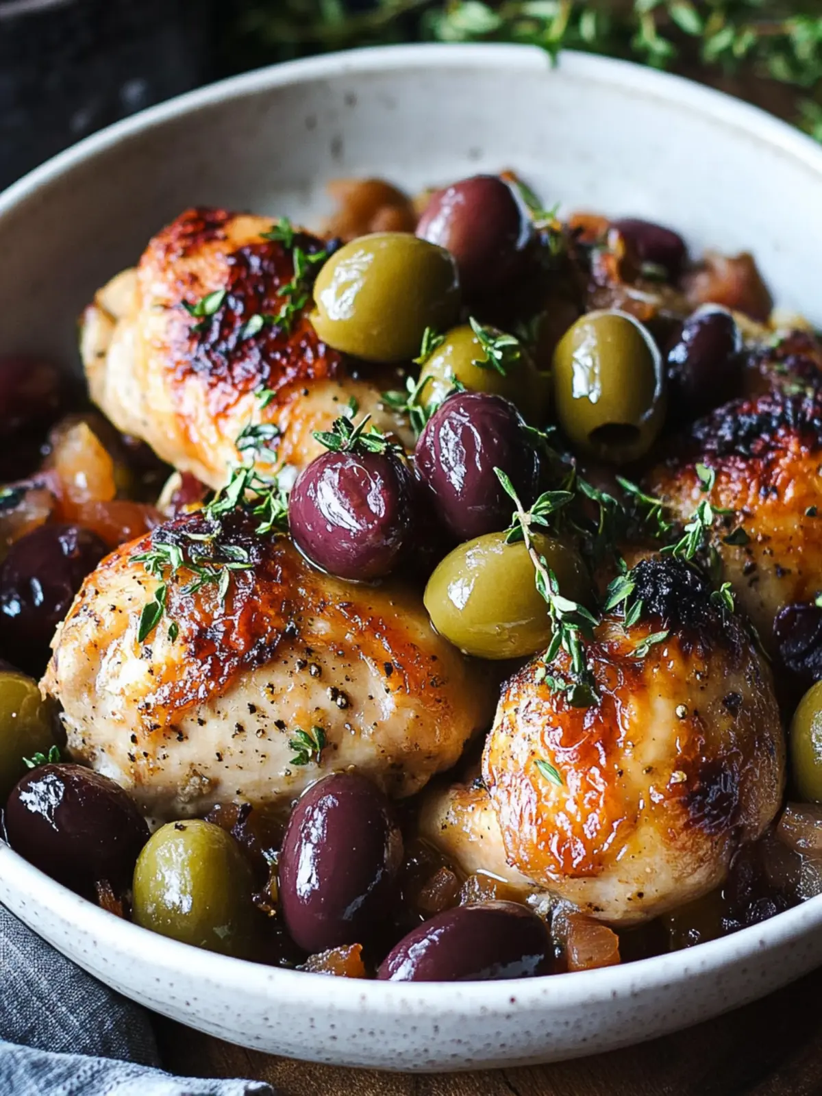 Pan-Roasted Chicken with Grapes & Olives for an Elegant Feast 3 Pan-Roasted Chicken with Grapes & Olives